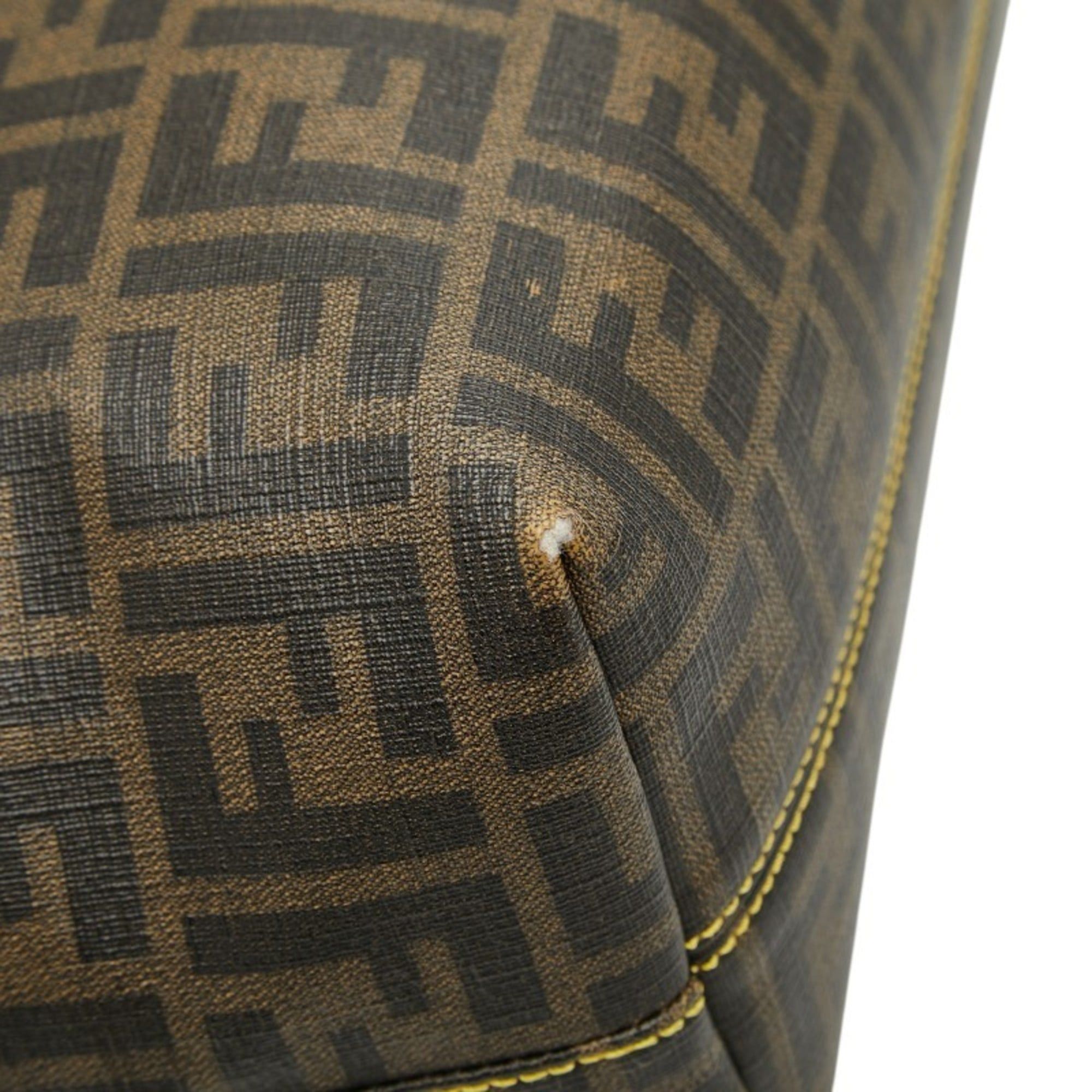 Fendi Fendi Zucca Tote Bag 8BH198 Brown Leather Women's FENDI Size ONE SIZE - 6 Thumbnail