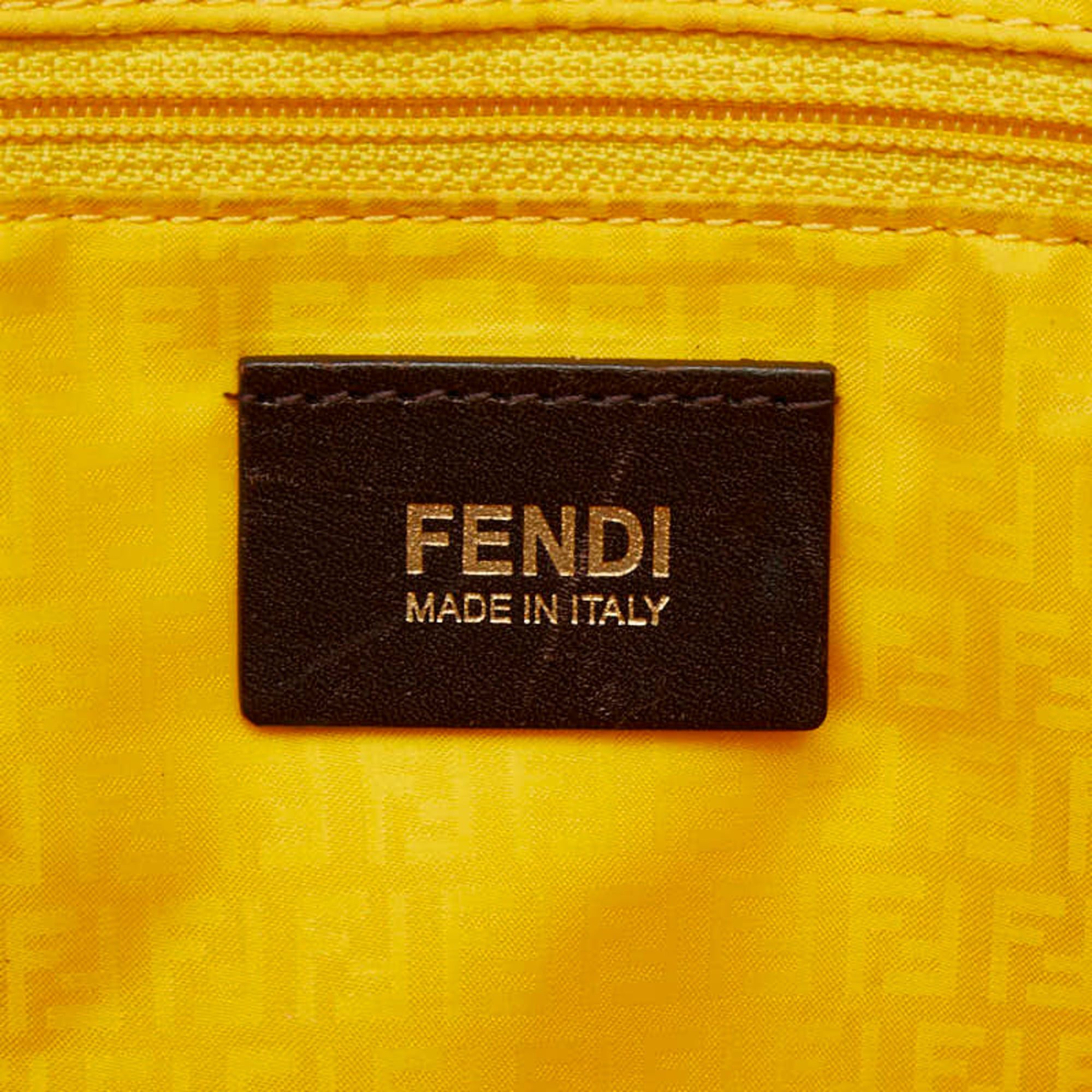 Fendi Fendi Zucca Tote Bag 8BH198 Brown Leather Women's FENDI Size ONE SIZE - 10 Thumbnail