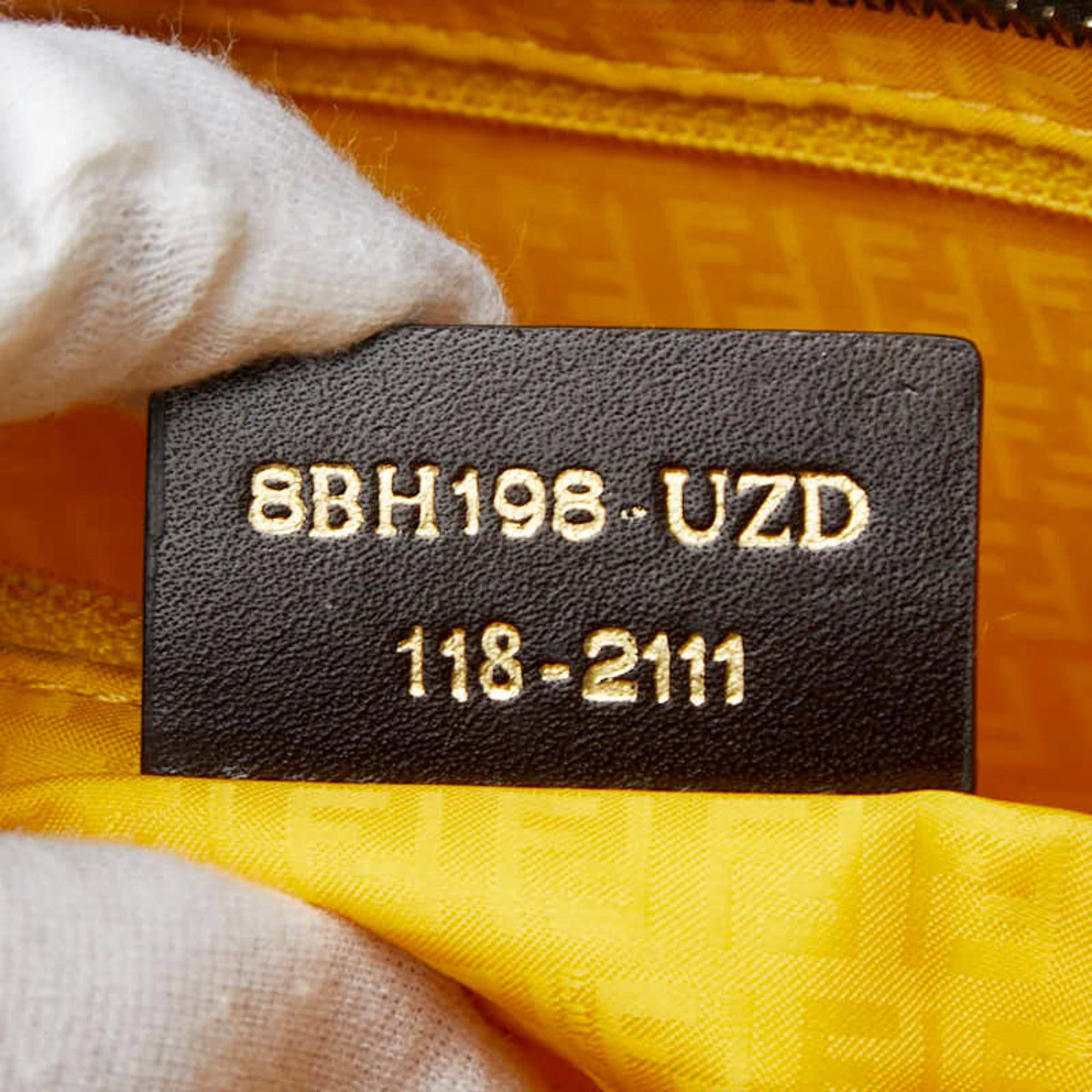 Fendi Fendi Zucca Tote Bag 8BH198 Brown Leather Women's FENDI Size ONE SIZE - 11 Thumbnail