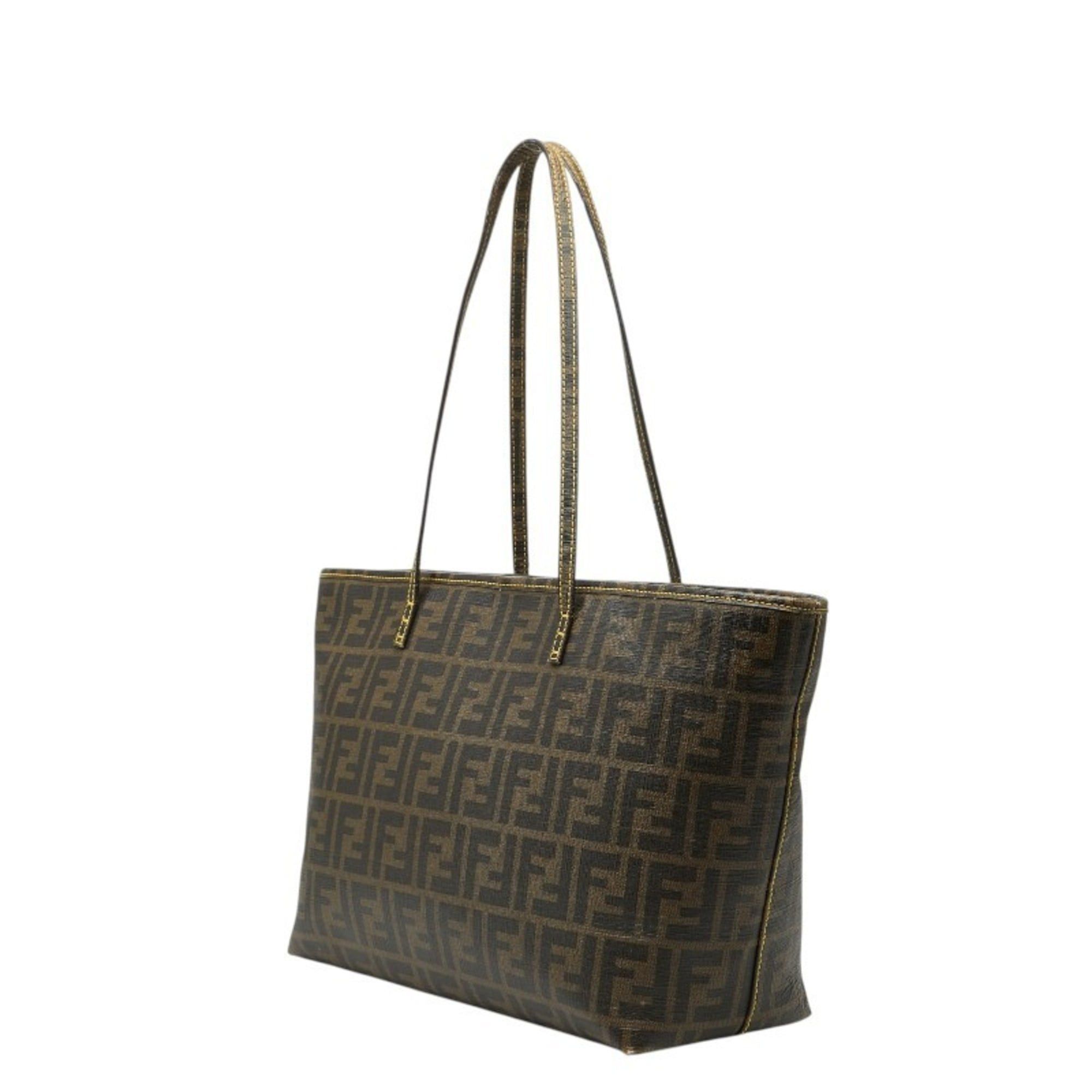 Fendi Fendi Zucca Tote Bag 8BH198 Brown Leather Women's FENDI Size ONE SIZE - 2 Thumbnail