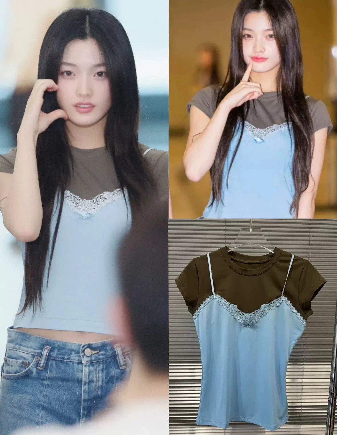 Acne Studios Acne Studios Colorblock Lace Bow Top Size S / US 4 / IT 40 - 2 Thumbnail