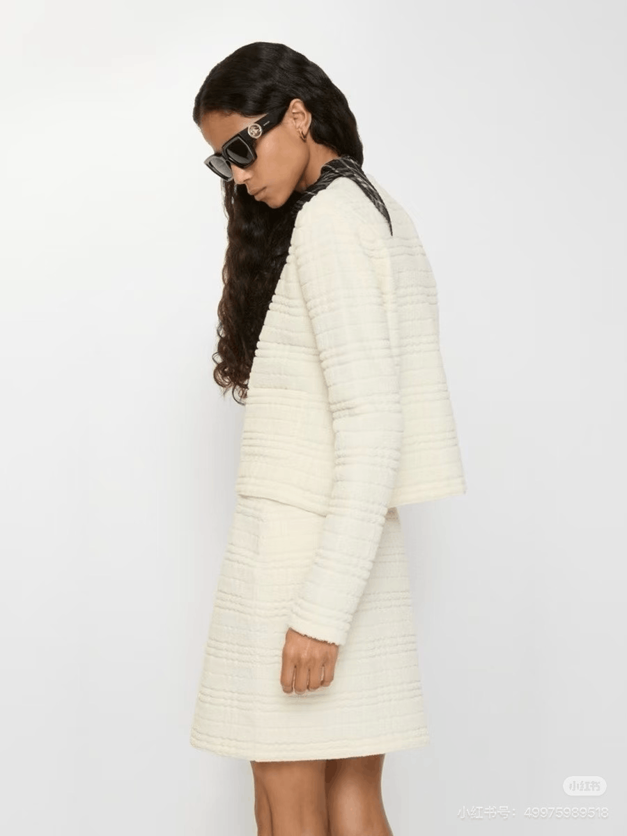 Burberry Burberry 2026 Beige Check Wool Tweed Coat Size M / US 6-8 / IT 42-44 - 8 Thumbnail