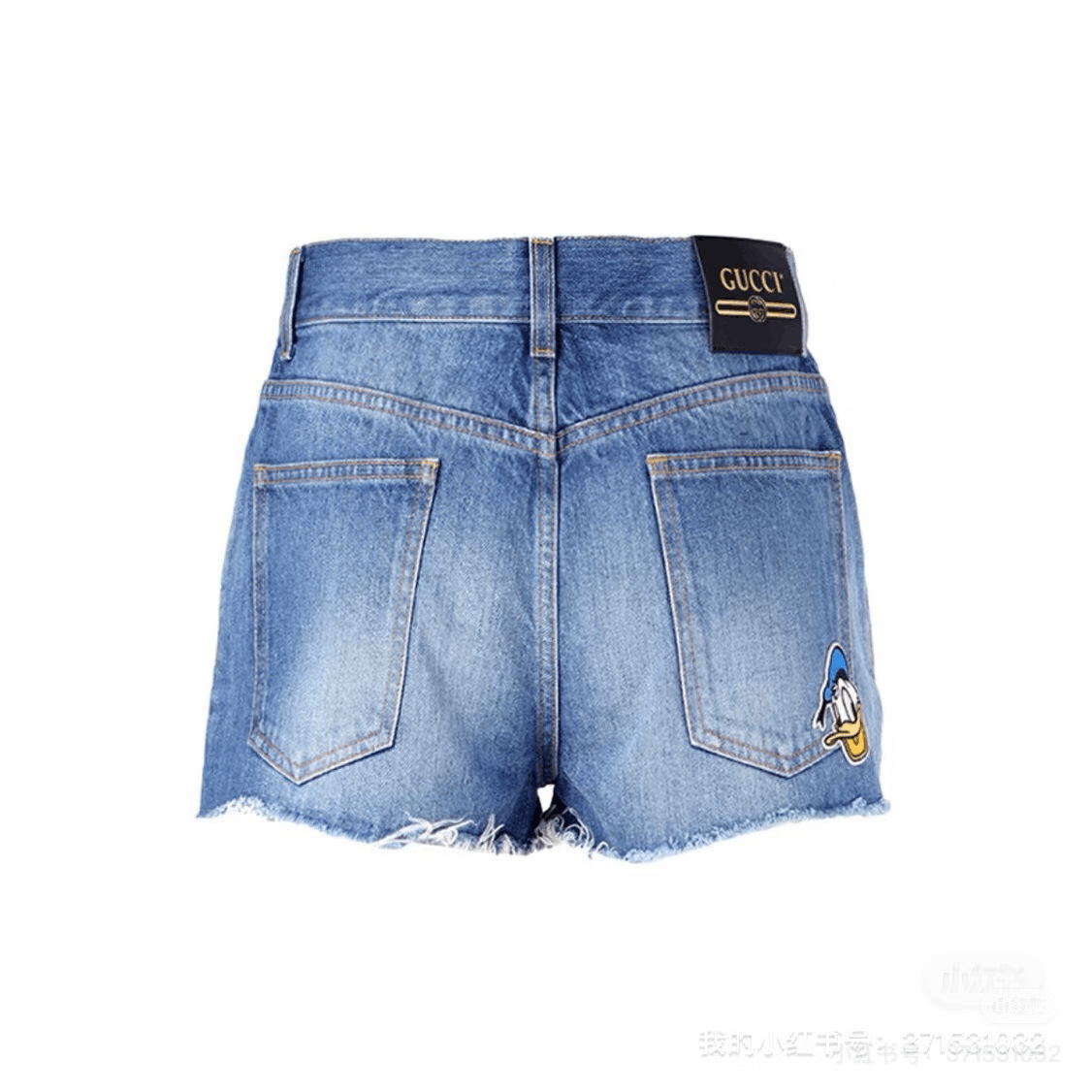 Gucci Gucci Disney Embroidered Donald Duck Denim Shorts Size 29" - 5 Thumbnail