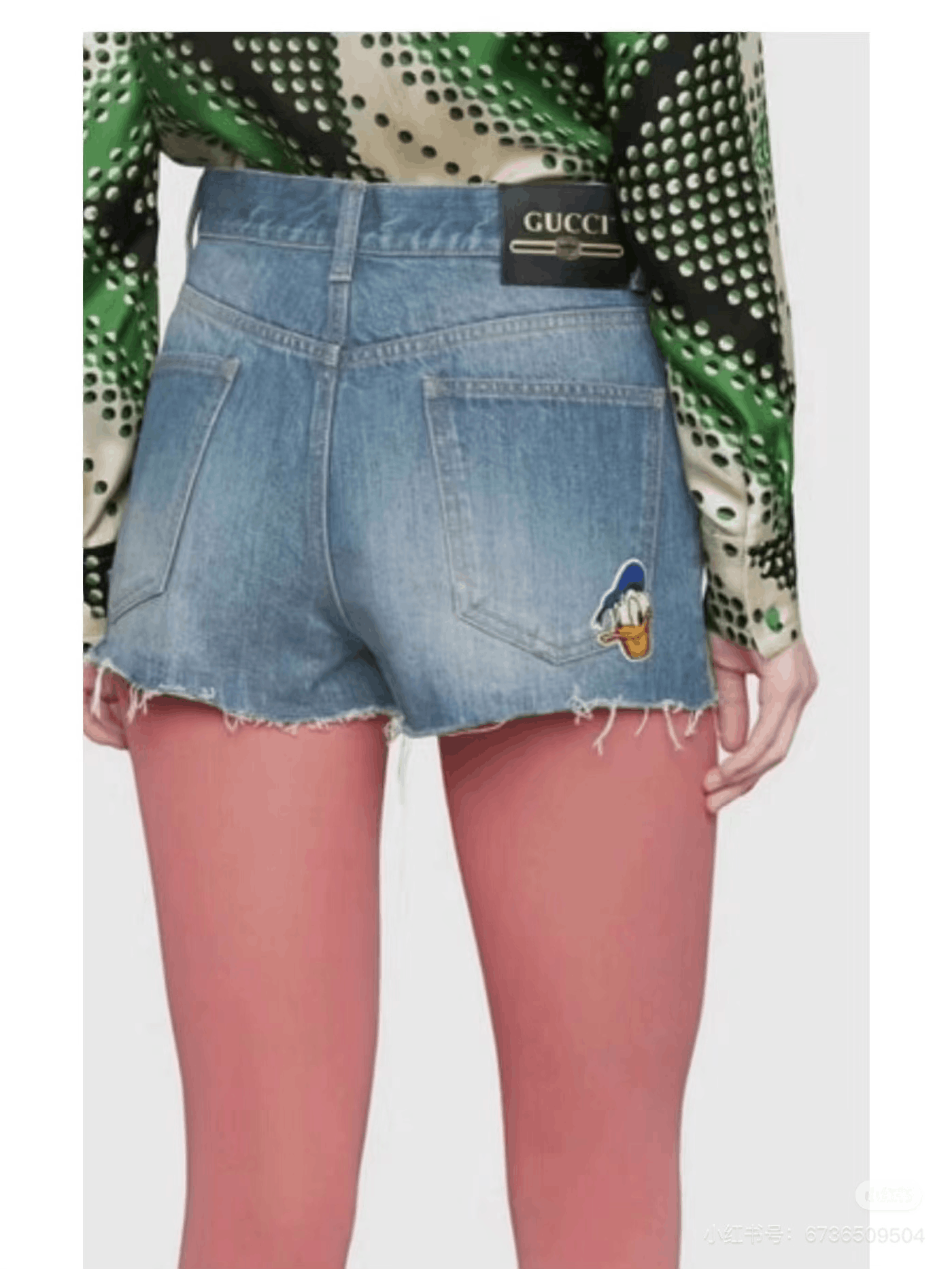 Gucci Gucci Disney Embroidered Donald Duck Denim Shorts Size 29" - 4 Thumbnail