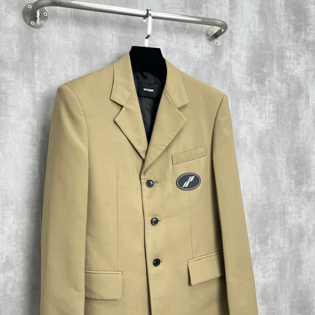 WE11DONE Welldone Logo Casual Blazer Size S / US 4 / IT 40 - 2 Thumbnail