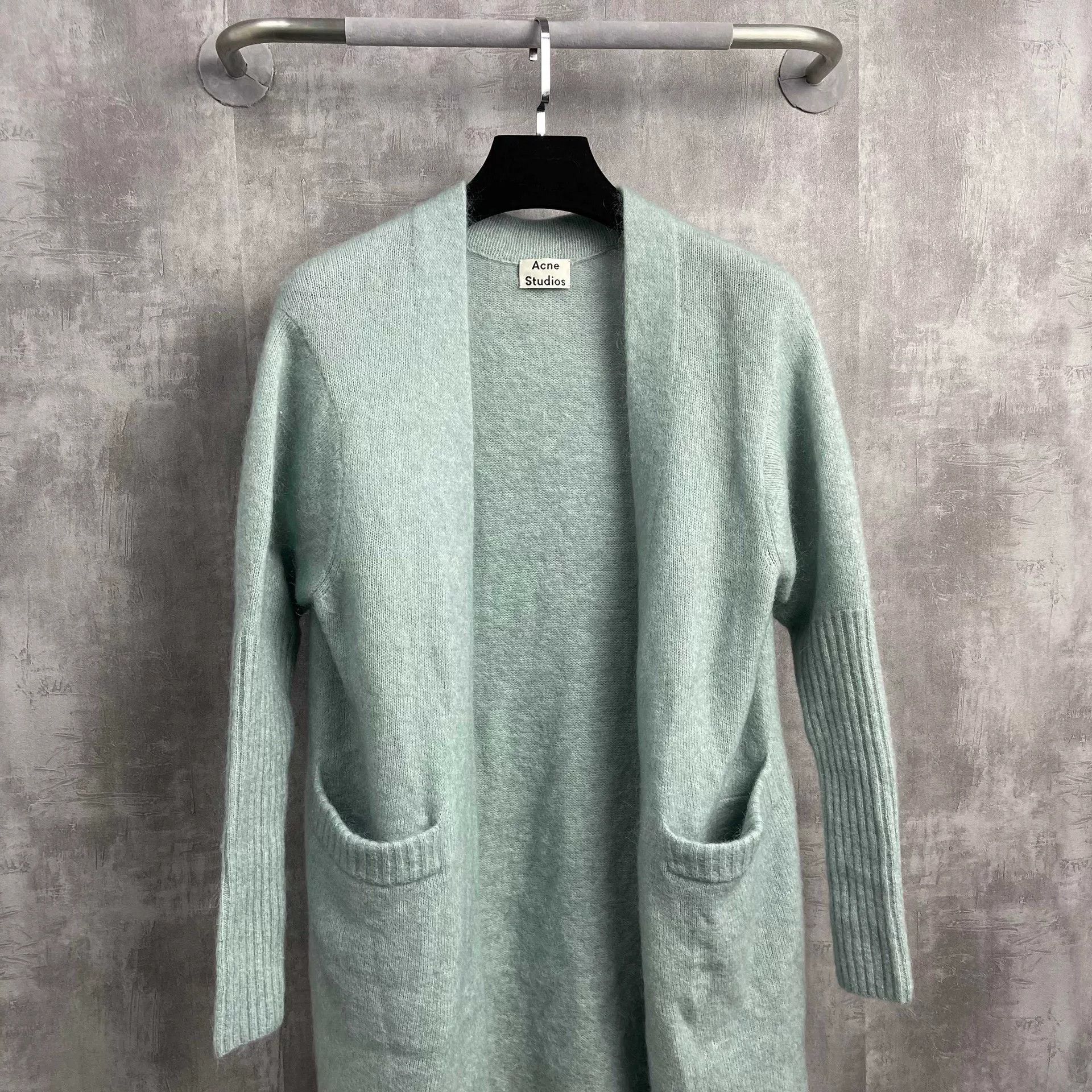 Acne Studios Acne Studios Lake Blue Mohair Cardigan Size XXS / US 00 / IT 34 - 2 Thumbnail
