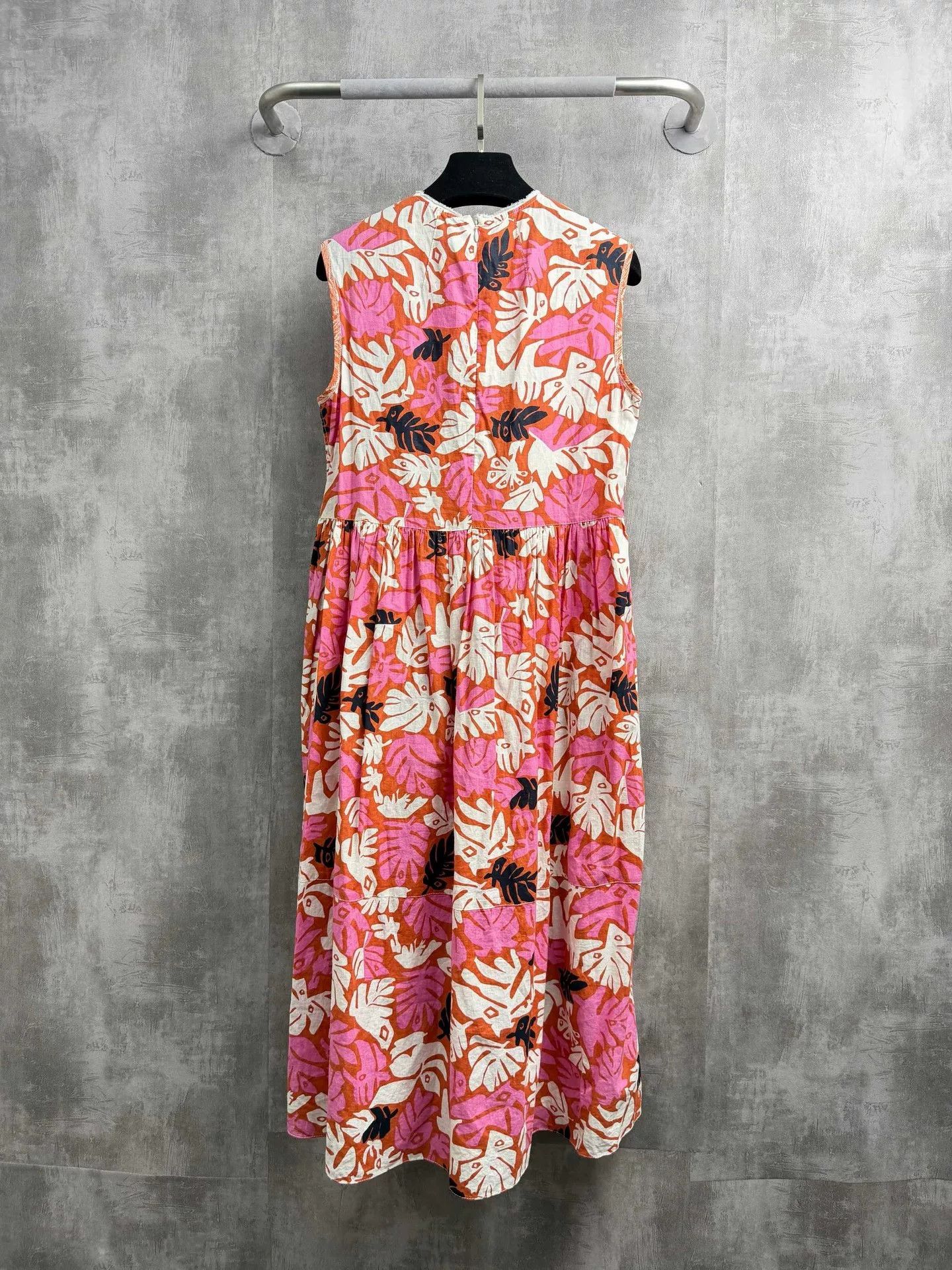 Marni Marni Geometric Leaf Print Linen Dress Size S / US 4 / IT 40 - 3 Thumbnail