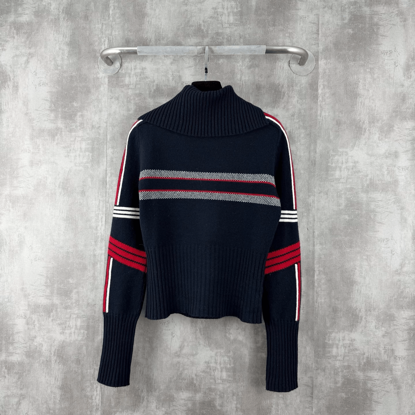 Dior Dior Intarsia Star Logo Cashmere Wool Sweater Size S / US 4 / IT 40 - 3 Thumbnail