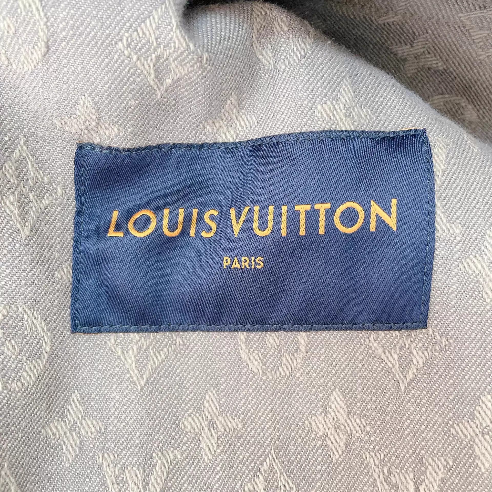 Louis Vuitton Beige Patterned Denim Jacket - Size S Size US S / EU 44-46 / 1 - 6 Thumbnail