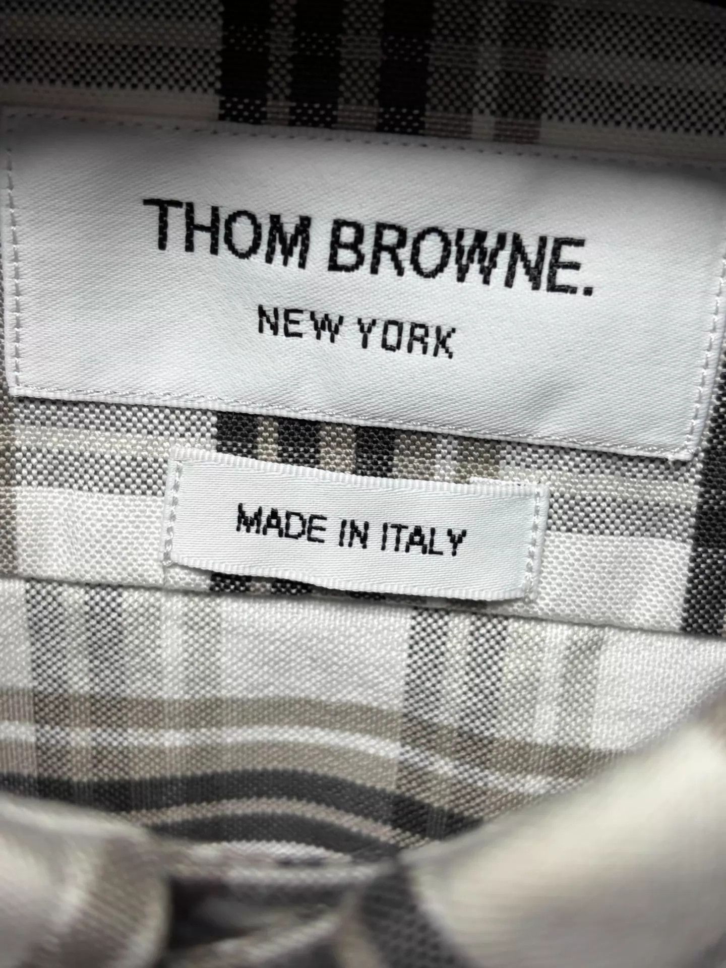 Thom Browne Plaid Long-Sleeve Button-Up Shirt Size US XS / EU 42 / 0 - 2 Thumbnail