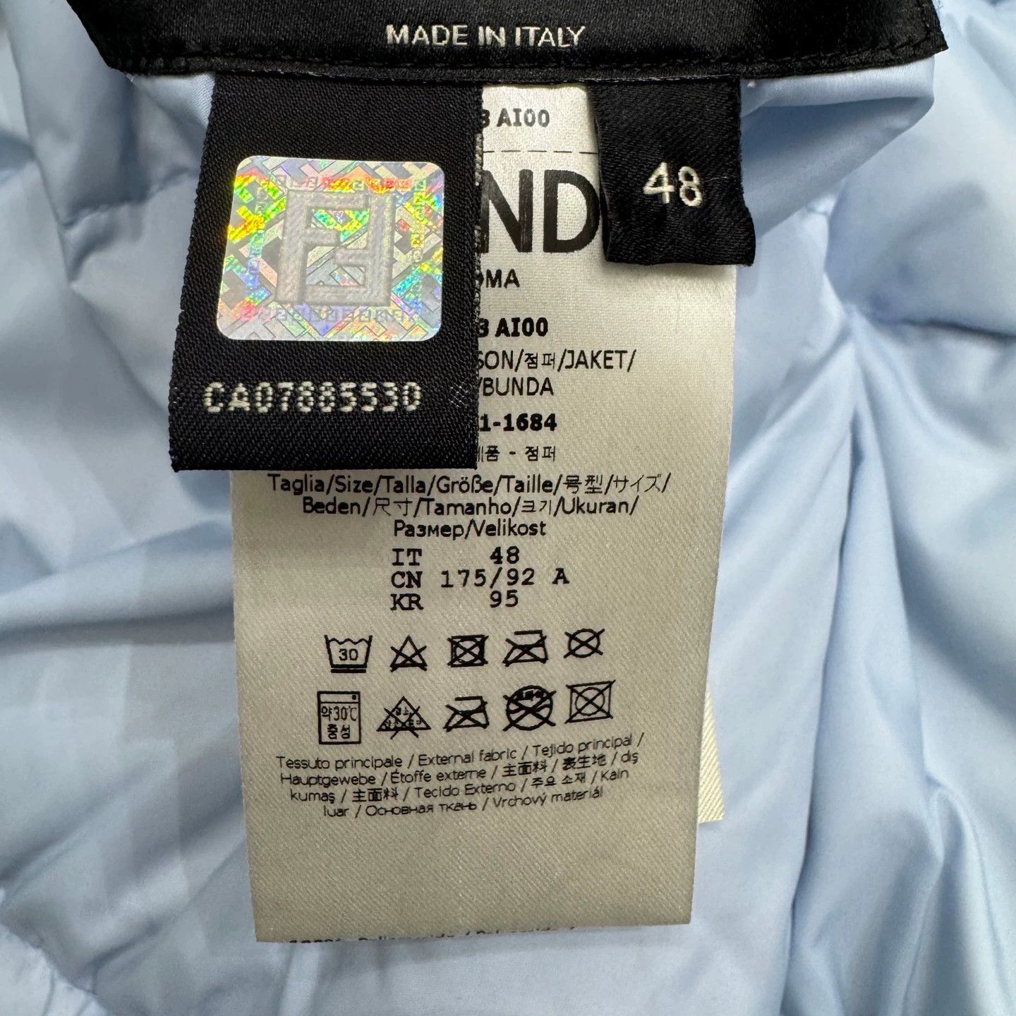 Fendi Black Puffer Jacket with Removable Hood - Size M Size US M / EU 48-50 / 2 - 3 Thumbnail