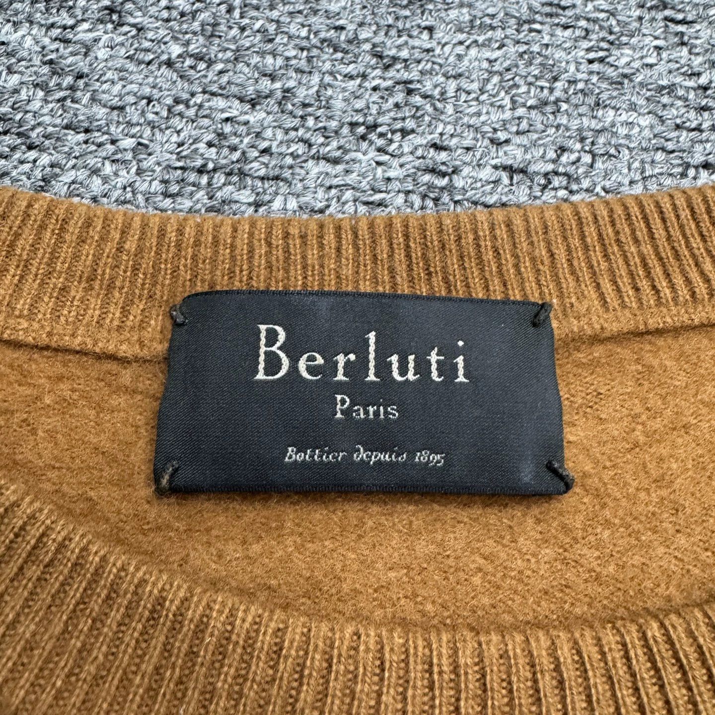 Berluti Beige Long Sleeve Sweater - Size M Size US M / EU 48-50 / 2 - 2 Thumbnail