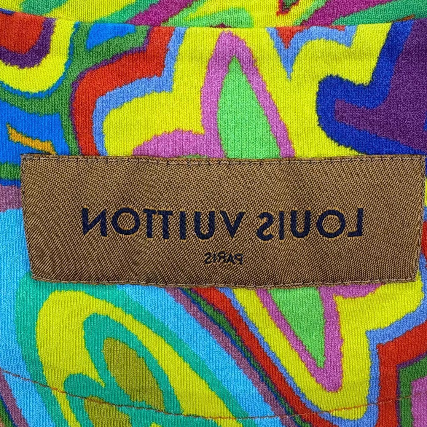 Louis Vuitton Multi Color Abstract Pattern Short Sleeve Shirt Size US M / EU 48-50 / 2 - 5 Thumbnail