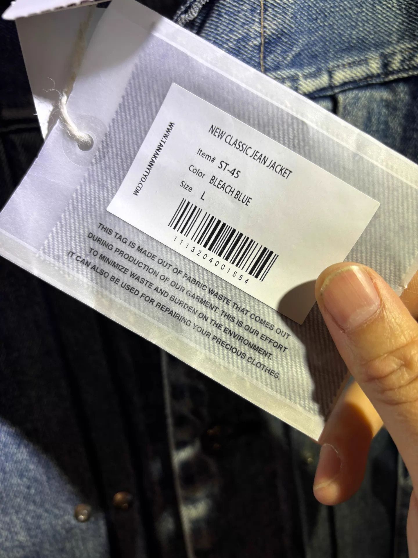 TANAKA Blue Denim Jacket, Size L Size US L / EU 52-54 / 3 - 9 Thumbnail
