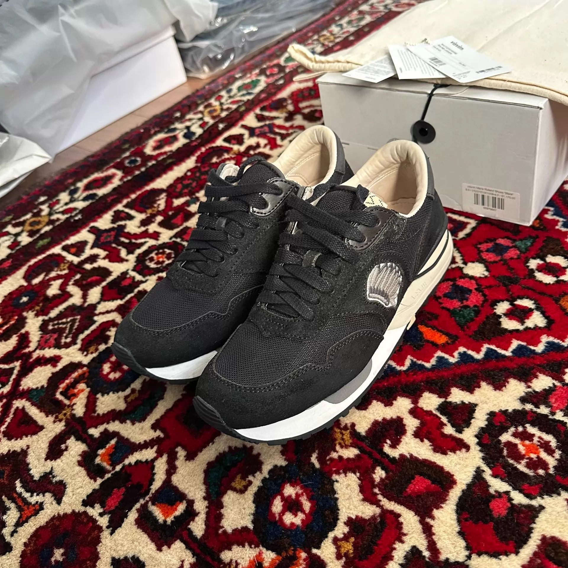 Visvim Black Low-Top Sneakers Size 8.5 Size US 8.5 / EU 41-42 - 2 Thumbnail