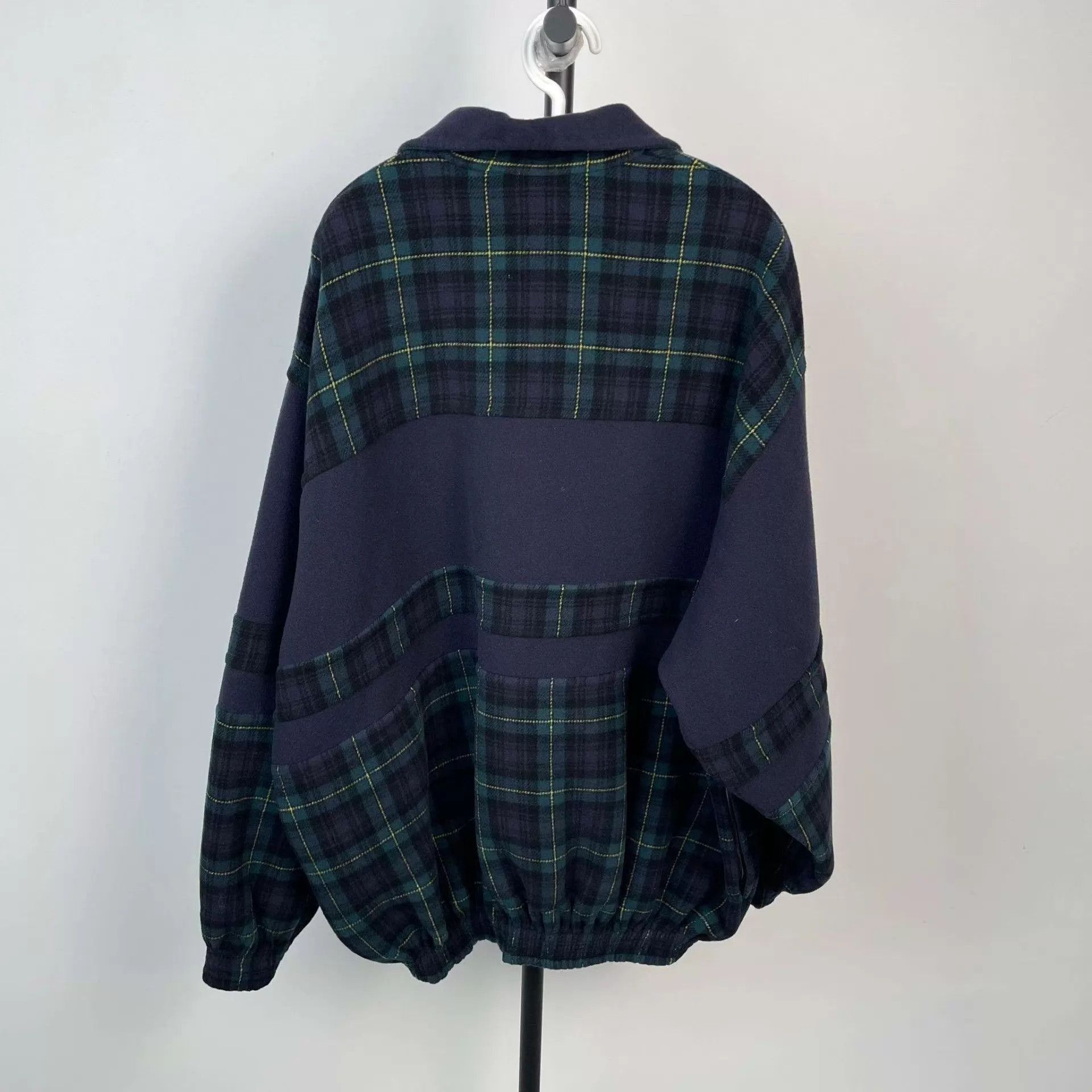 Balenciaga Multi Plaid Panel Zip-Front Jacket Size US S / EU 44-46 / 1 - 2 Thumbnail