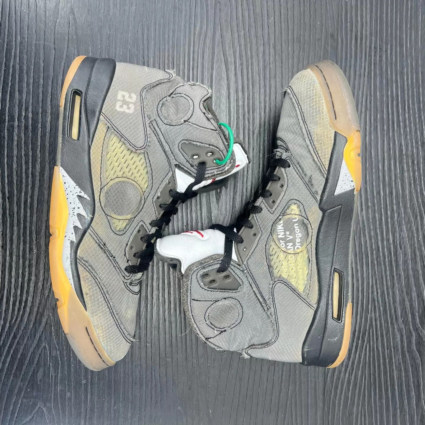 Off-White Multi Color High-Top Sneakers Size US 12 / EU 45 - 3 Thumbnail
