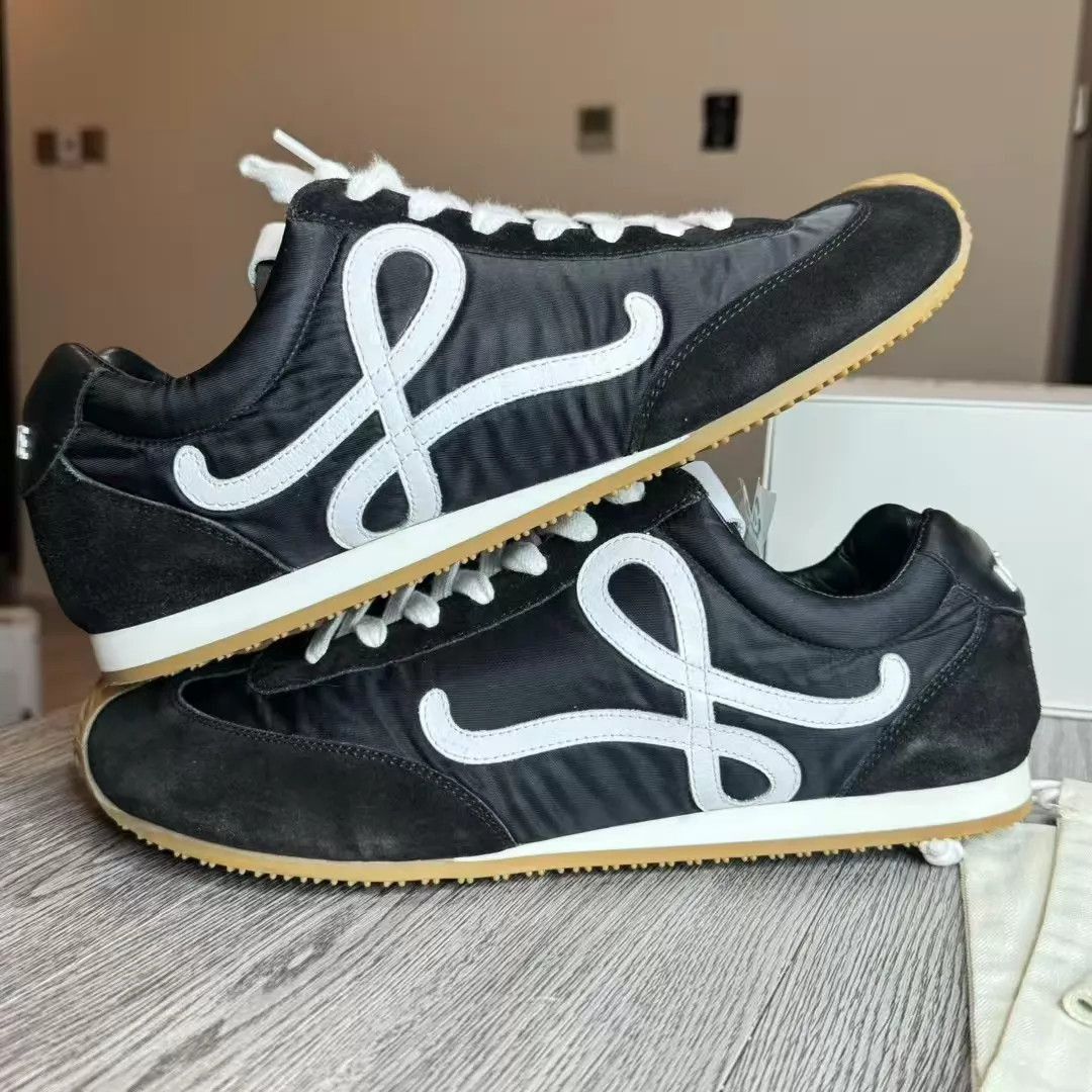 Loewe Black High-Top Sneakers with White Laces Size US 11 / EU 44 - 2 Thumbnail