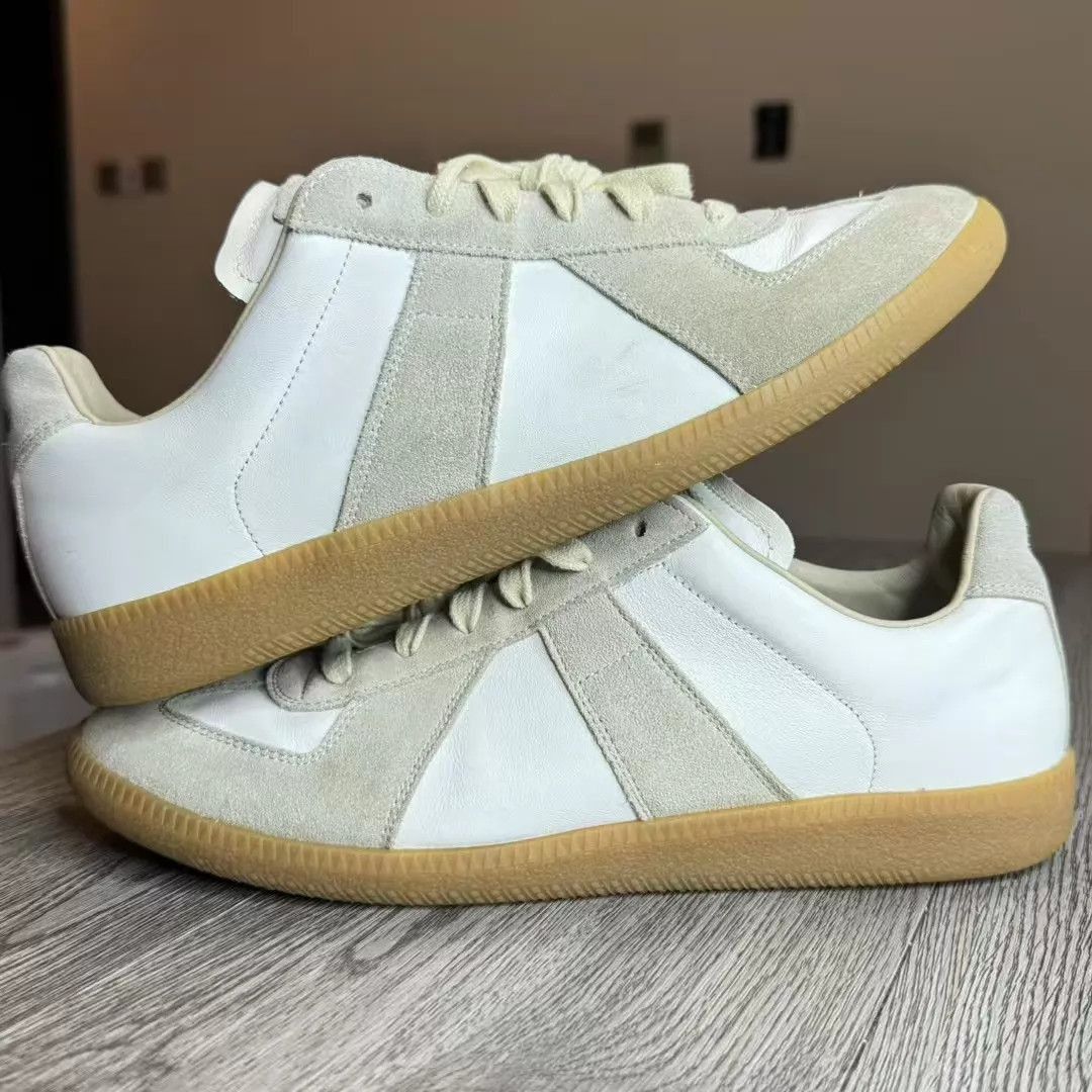 Maison Margiela White Low-Top Sneakers Size 7.5 Size US 7.5 / EU 40-41 - 2 Thumbnail
