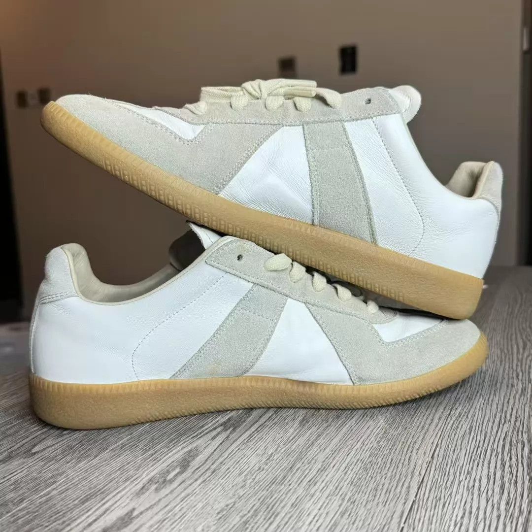 Maison Margiela White Low-Top Sneakers Size 7.5 Size US 7.5 / EU 40-41 - 3 Thumbnail