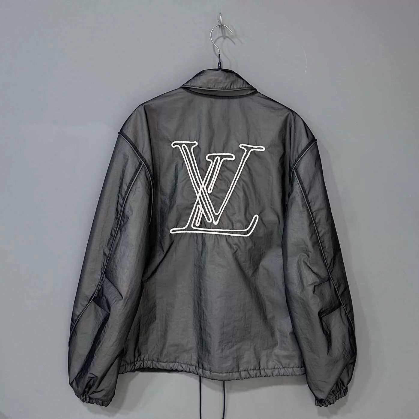 Louis Vuitton Black Embroidered Zip-Front Bomber Jacket Size US M / EU 48-50 / 2 - 3 Thumbnail