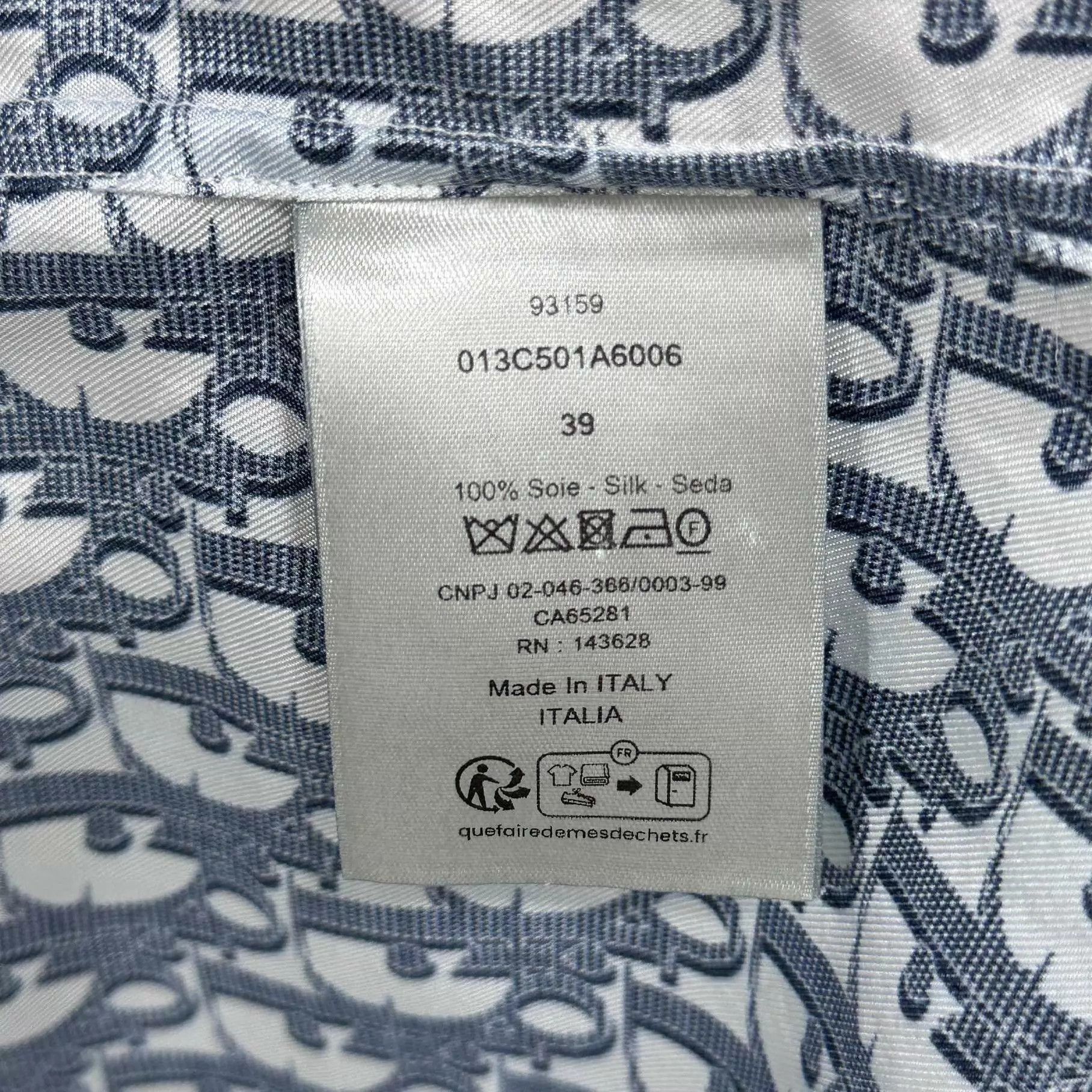 Dior Multi Pattern Long Sleeve Button-Up Shirt Size US M / EU 48-50 / 2 - 5 Thumbnail