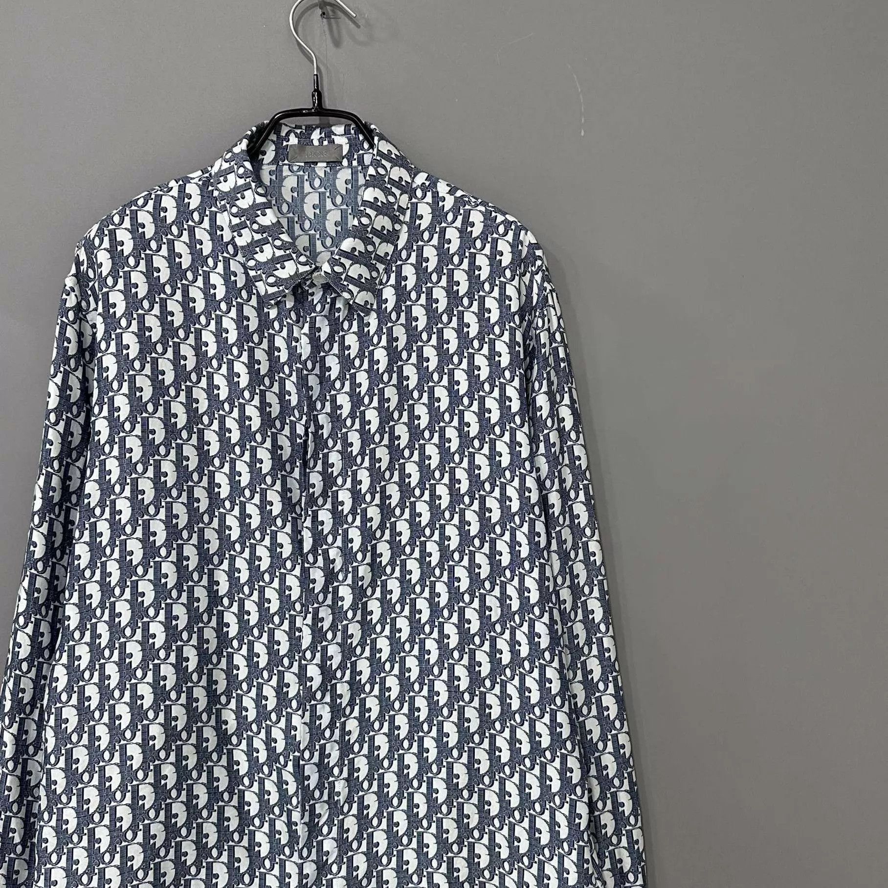 Dior Multi Pattern Long Sleeve Button-Up Shirt Size US M / EU 48-50 / 2 - 2 Thumbnail
