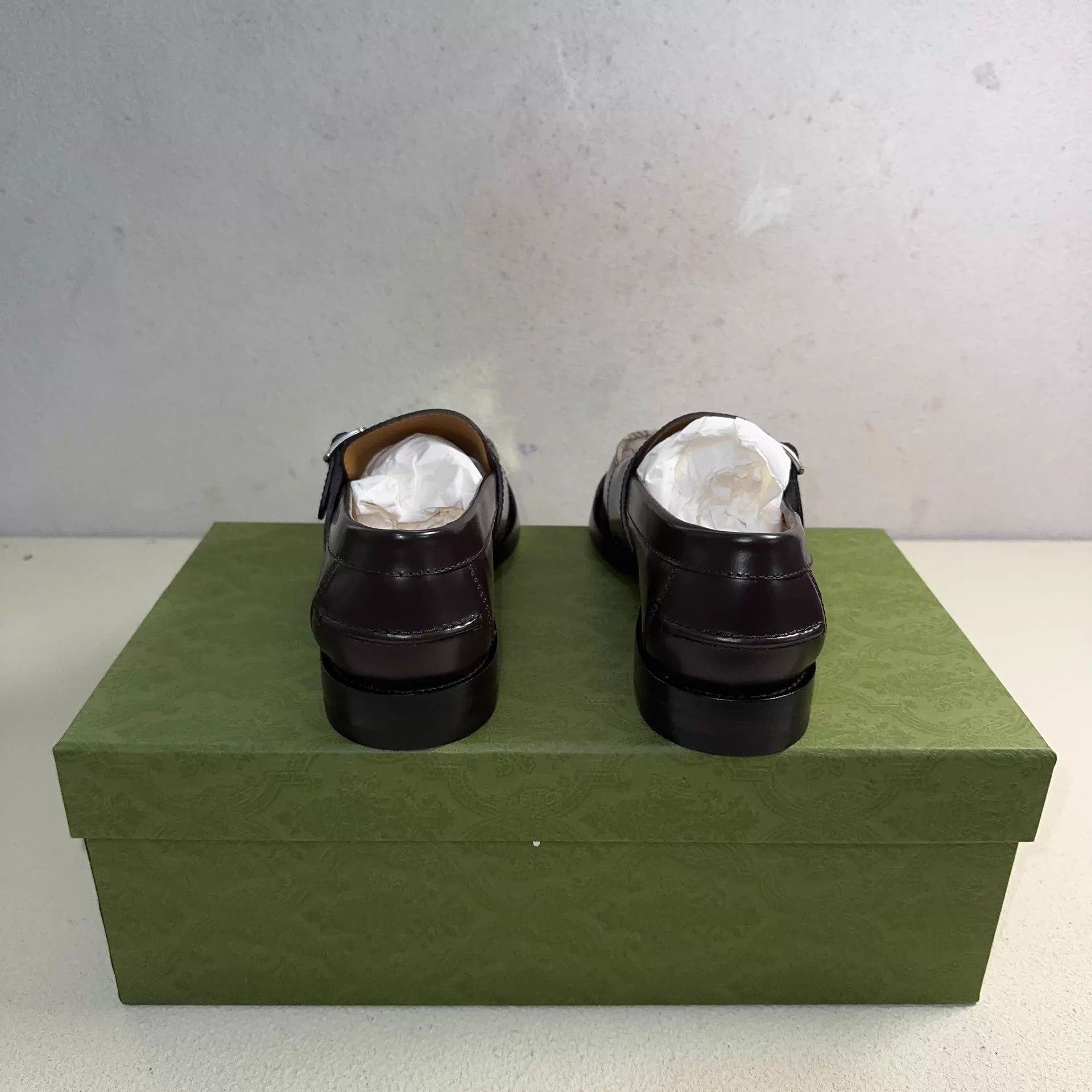 Gucci Brown Buckle Detail Loafers Size 6 Size US 6 / EU 39 - 3 Thumbnail