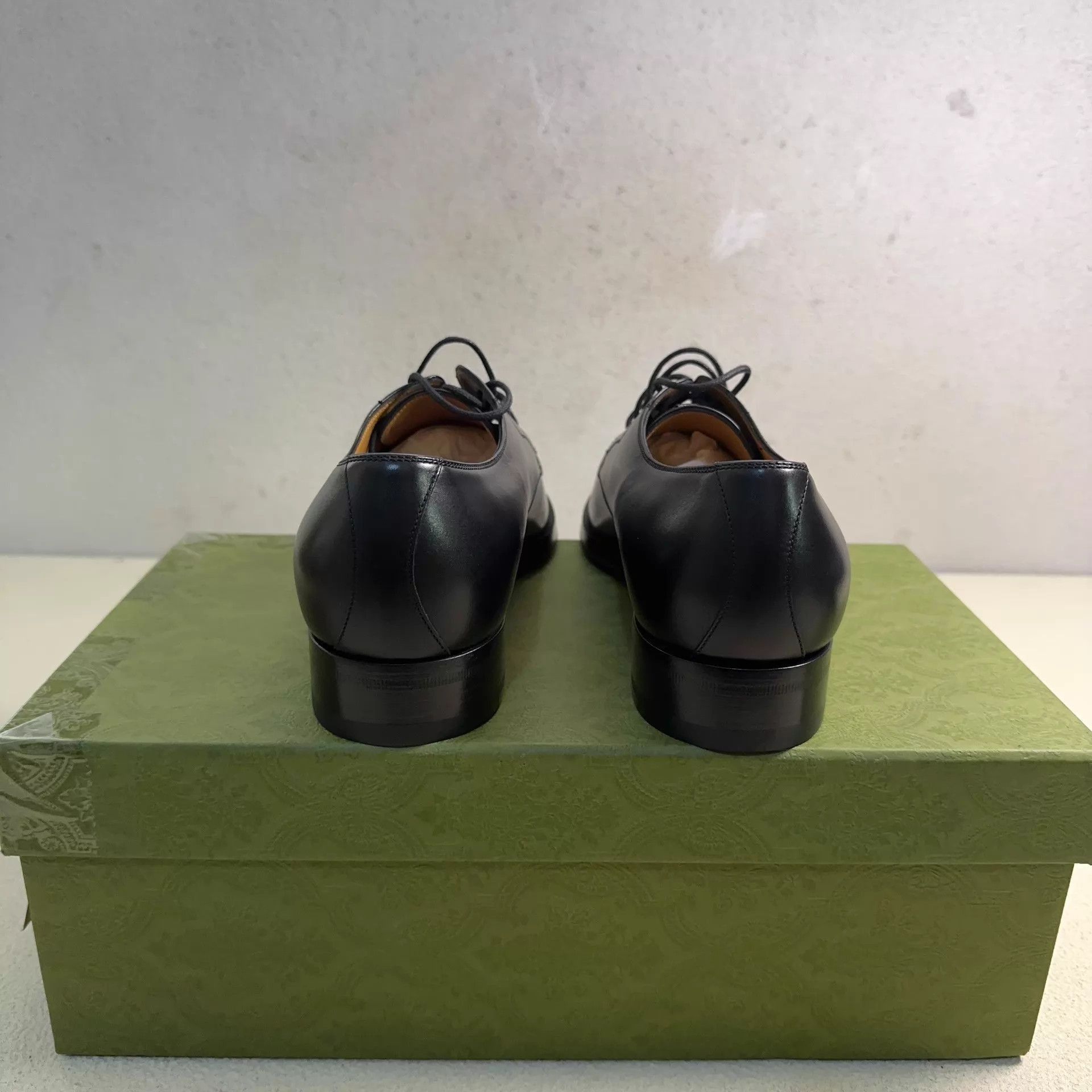 Gucci Black Leather Lace-Up Formal Shoes Size 9 Size US 9 / EU 42 - 3 Thumbnail