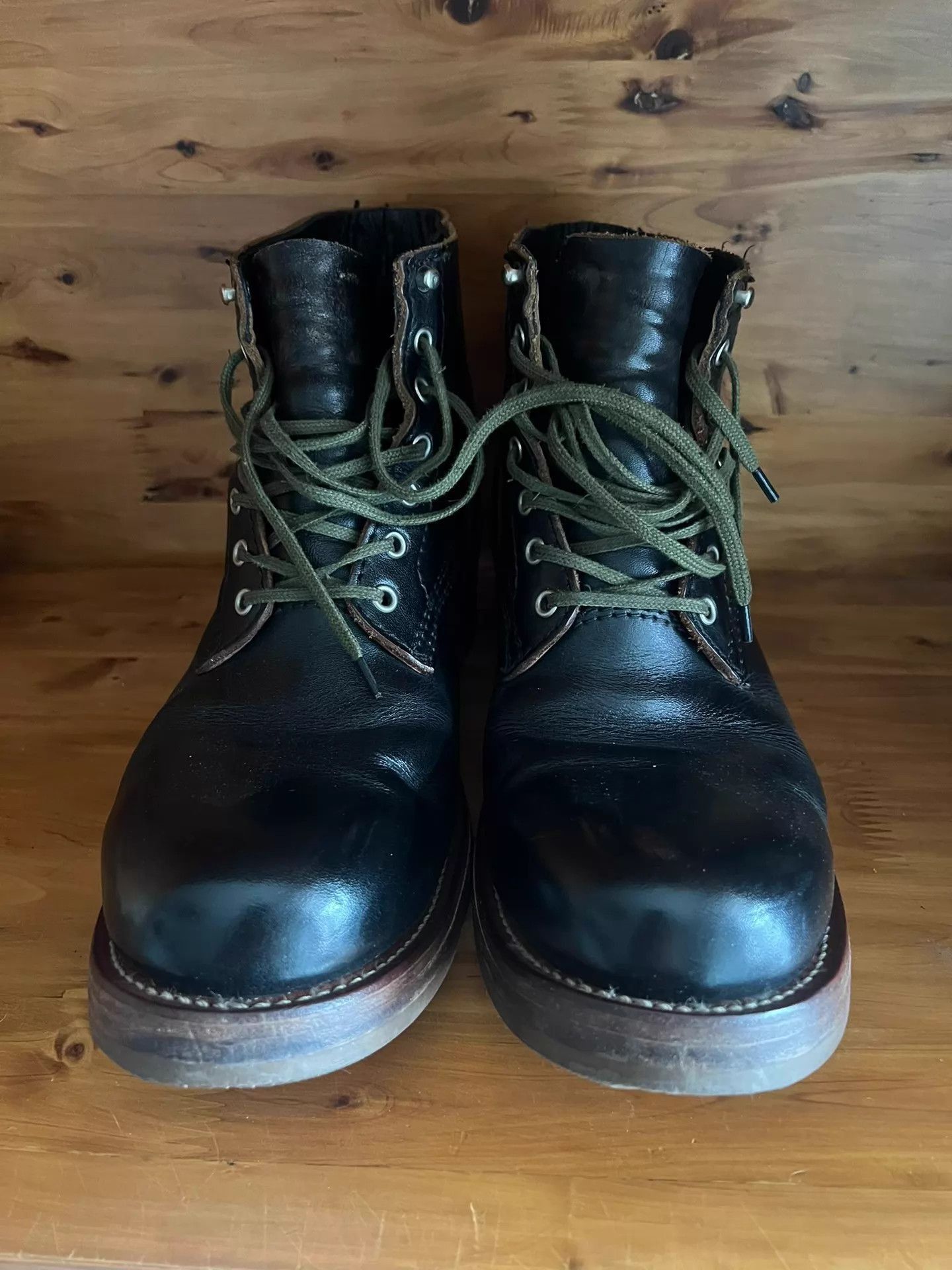 Addict Clothes Japan Black Leather Lace-Up Boots Size US 9.5 / EU 42-43 - 2 Thumbnail