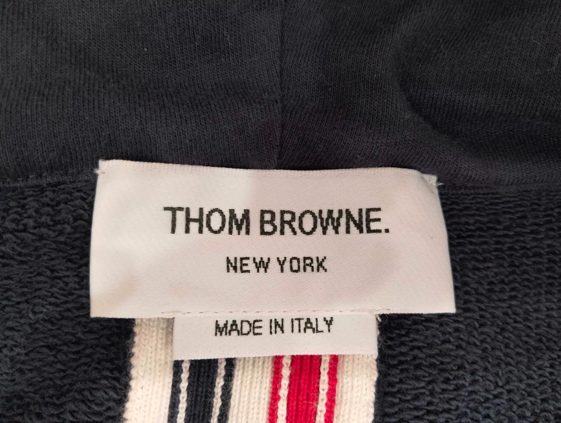 Thom Browne Blue Zip-Up Hoodie with Front Pocket Size US XL / EU 56 / 4 - 3 Thumbnail