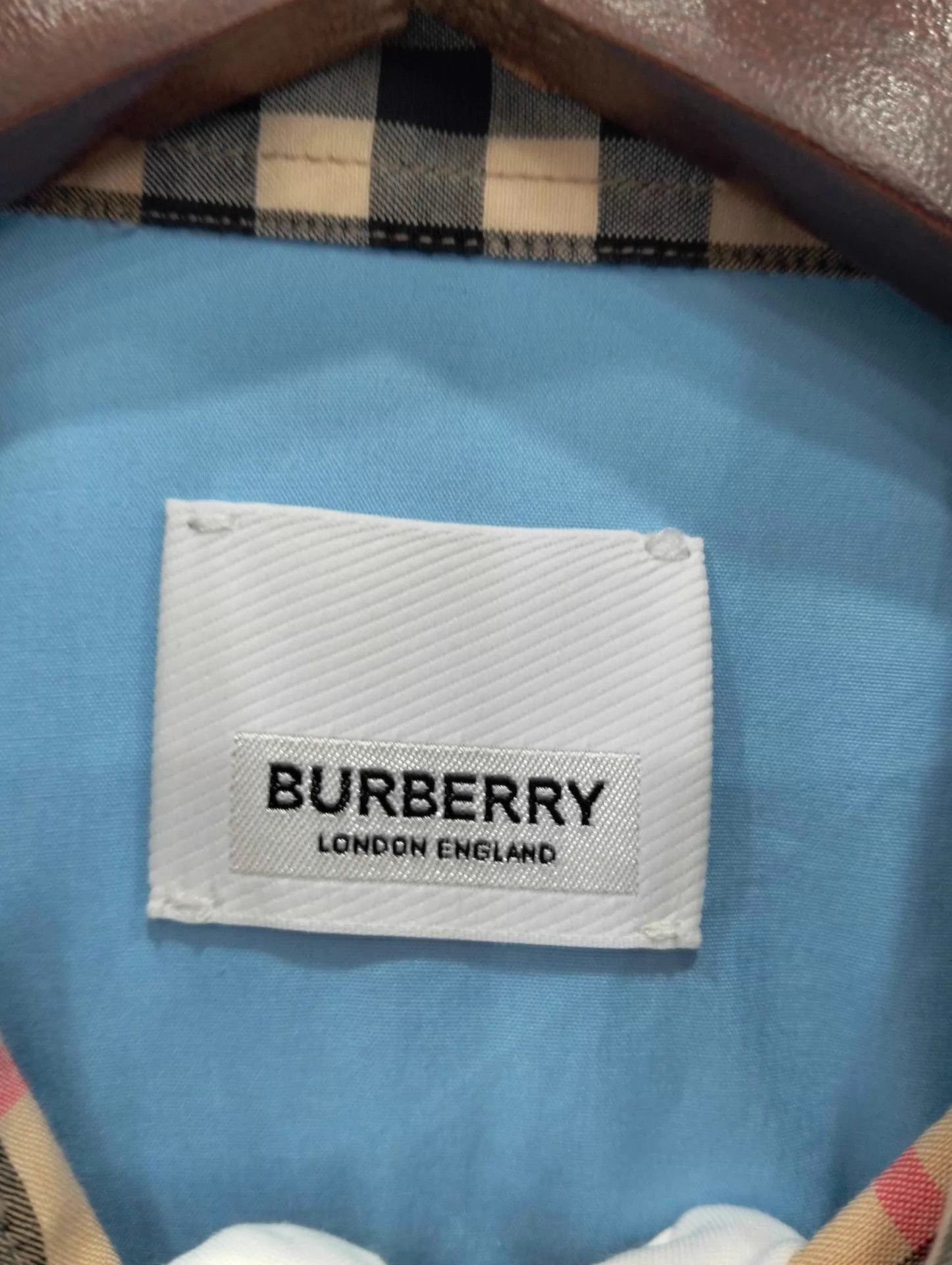 Burberry Blue Long-Sleeve Button-Up Shirt Size S Size US S / EU 44-46 / 1 - 3 Thumbnail
