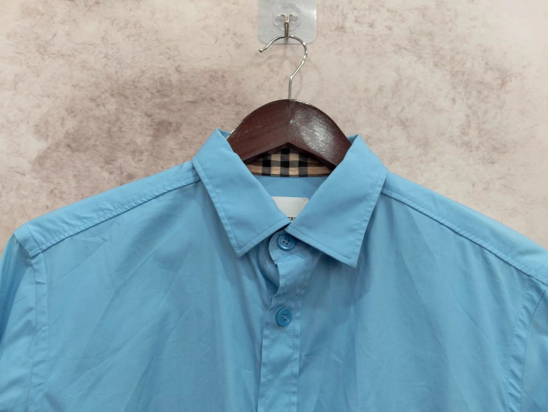 Burberry Blue Long-Sleeve Button-Up Shirt Size S Size US S / EU 44-46 / 1 - 8 Thumbnail