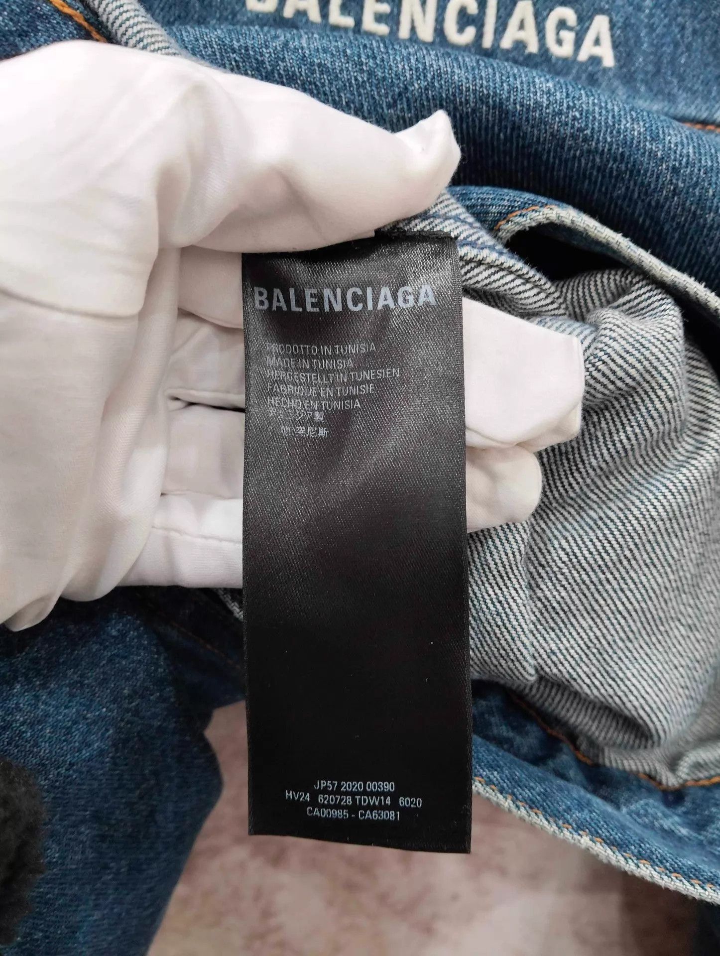 Balenciaga Blue Denim Jacket with Button Closure - Size M Size US M / EU 48-50 / 2 - 4 Thumbnail