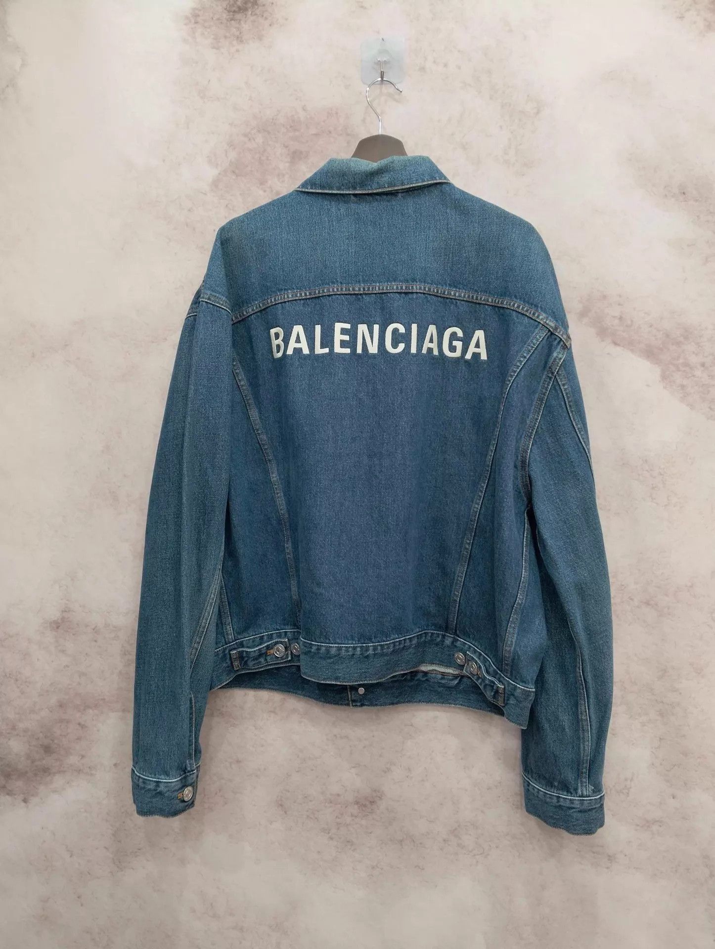 Balenciaga Blue Denim Jacket with Button Closure - Size M Size US M / EU 48-50 / 2 - 2 Thumbnail