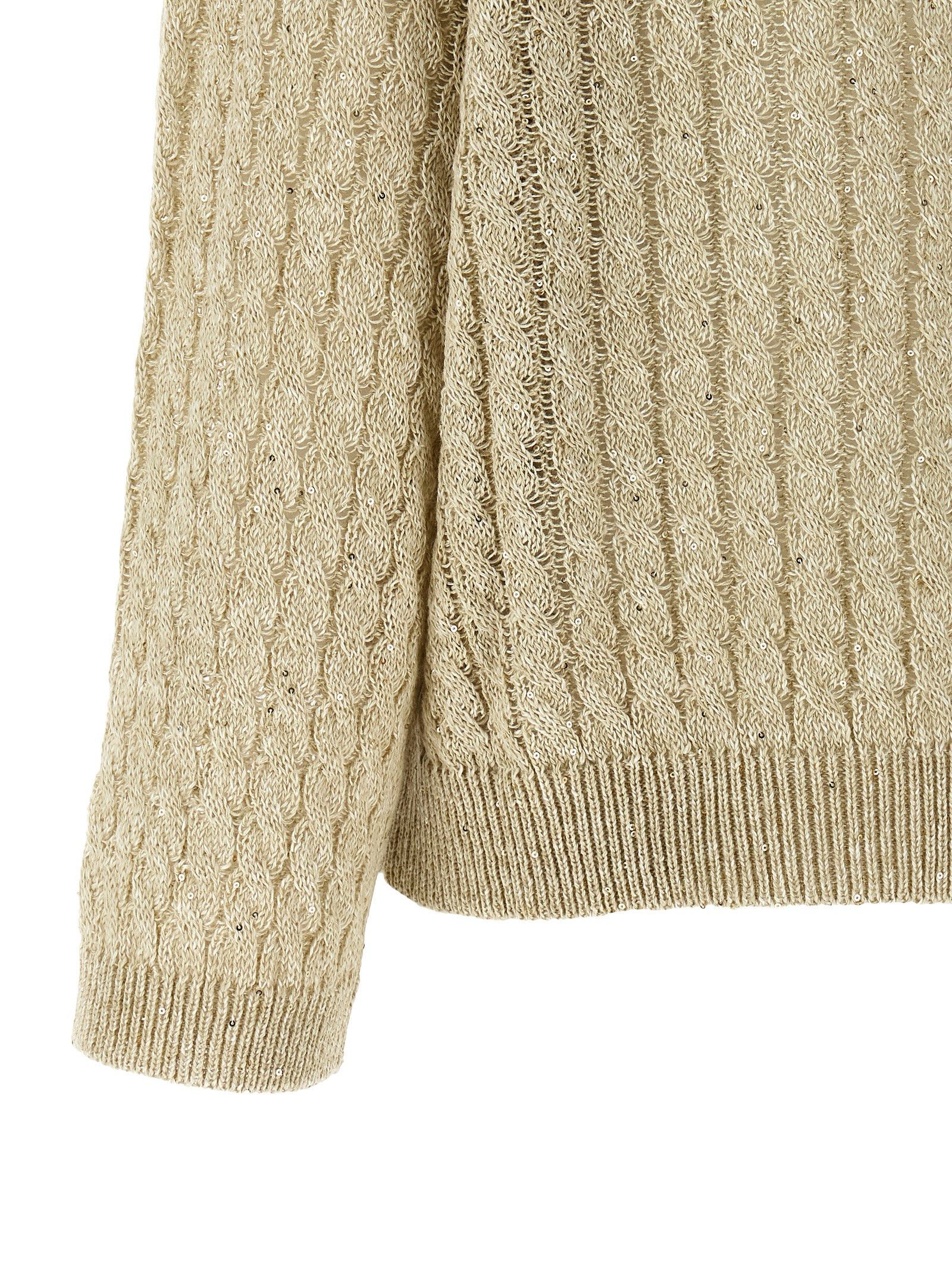 Brunello Cucinelli 'Dazzling Cable' Sweater Size M / US 6-8 / IT 42-44 - 4 Thumbnail