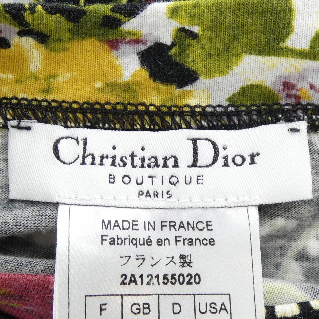 Dior Dior Christian Dior Cotton T Shirt Textile T-Shirts 2A12155020 DUTY FREE for USA Size ONE SIZE - 4 Thumbnail