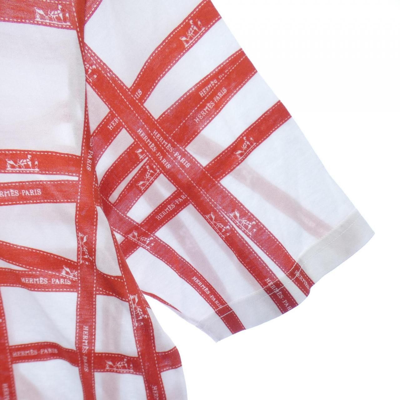 Hermes Hermes Hermes Cotton T Shirt Textile T-Shirts DUTY FREE for USA Size ONE SIZE - 6 Thumbnail