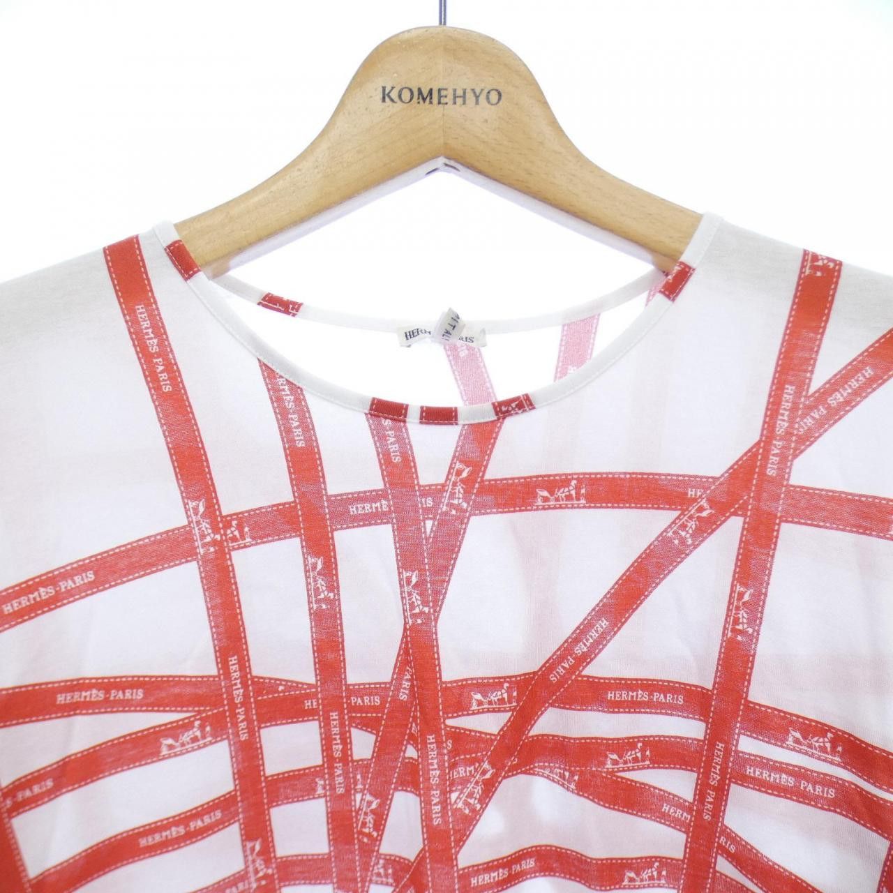 Hermes Hermes Hermes Cotton T Shirt Textile T-Shirts DUTY FREE for USA Size ONE SIZE - 5 Thumbnail
