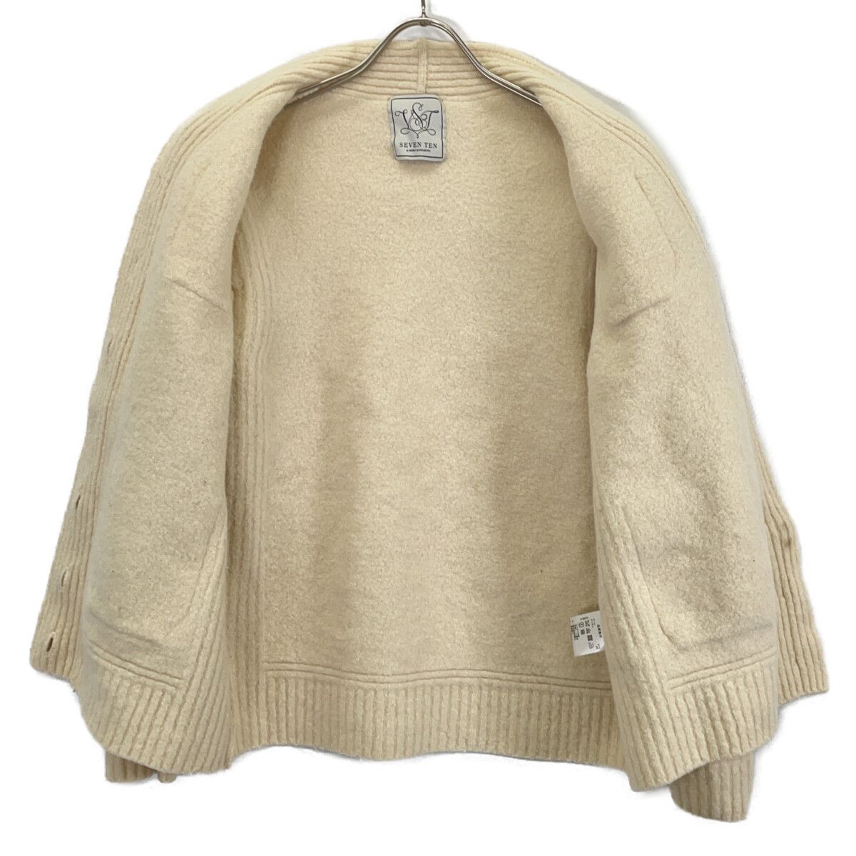 Other Other SEVEN TEN by MIHO KAWAHITO Wool 2way Cardigan Textile Tops 6A204 DUTY FREE for USA Size ONE SIZE - 3 Thumbnail