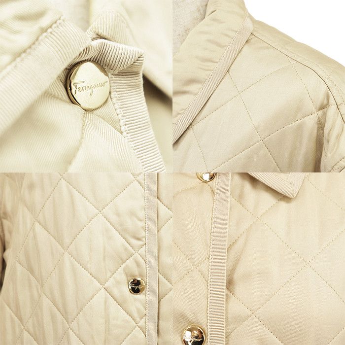 Salvatore Ferragamo Salvatore Ferragamo Salvatore Ferragamo Silk Quilted Jacket Textile Outerwear DUTY FREE for USA Size ONE SIZE - 4 Thumbnail