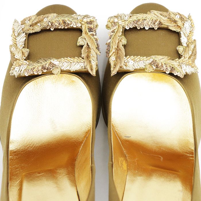 Roger Vivier Roger Vivier Roger Vivier Satin Pumps Leather Shoes DUTY FREE for USA Size ONE SIZE - 15 Thumbnail