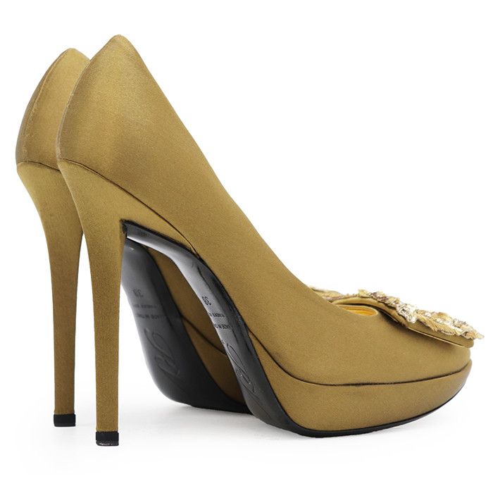 Roger Vivier Roger Vivier Roger Vivier Satin Pumps Leather Shoes DUTY FREE for USA Size ONE SIZE - 12 Thumbnail