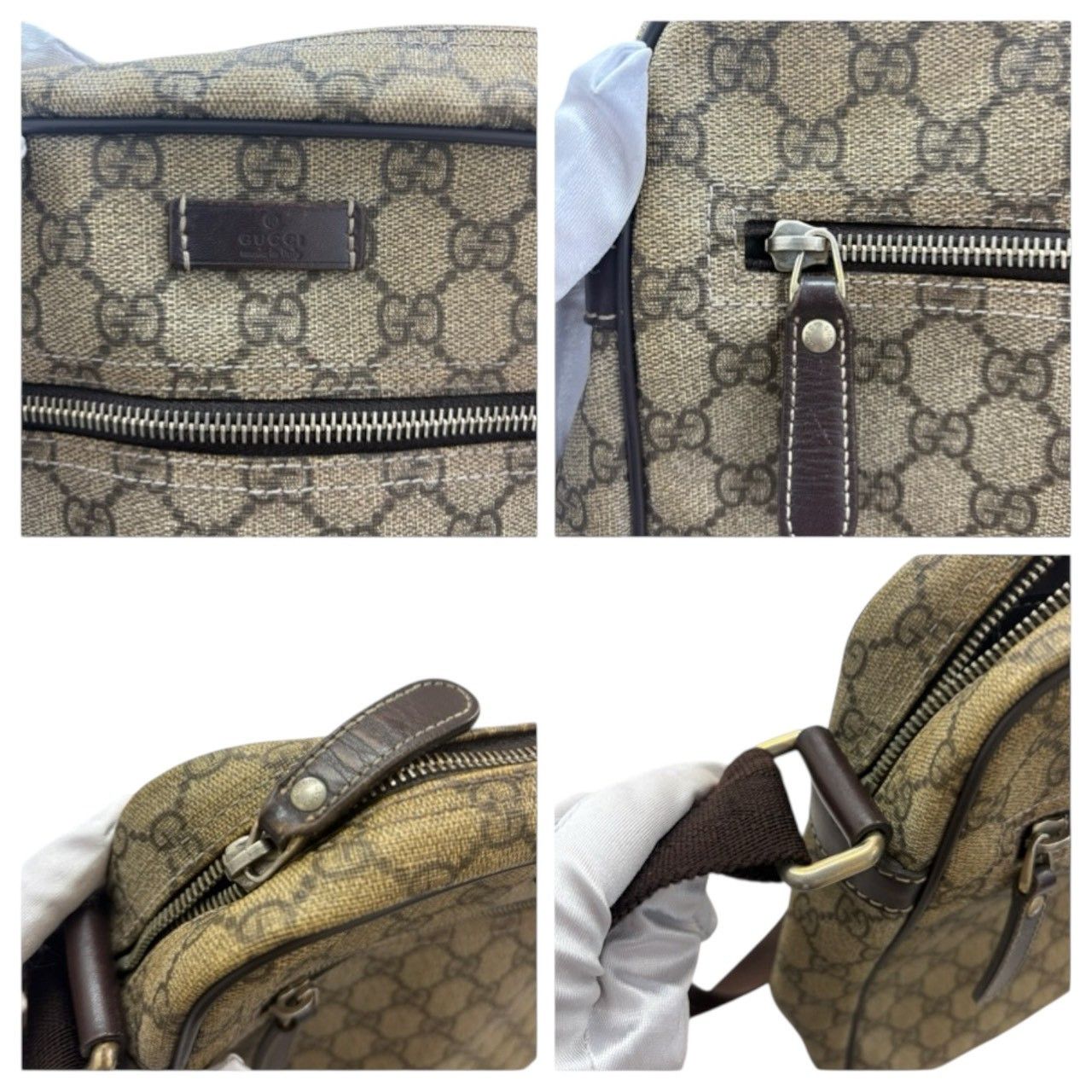 Gucci Gucci Gucci GG Supreme Canvas Shoulder Bag Textile Shoulder Bag 201448 DUTY FREE for USA Size ONE SIZE - 6 Thumbnail