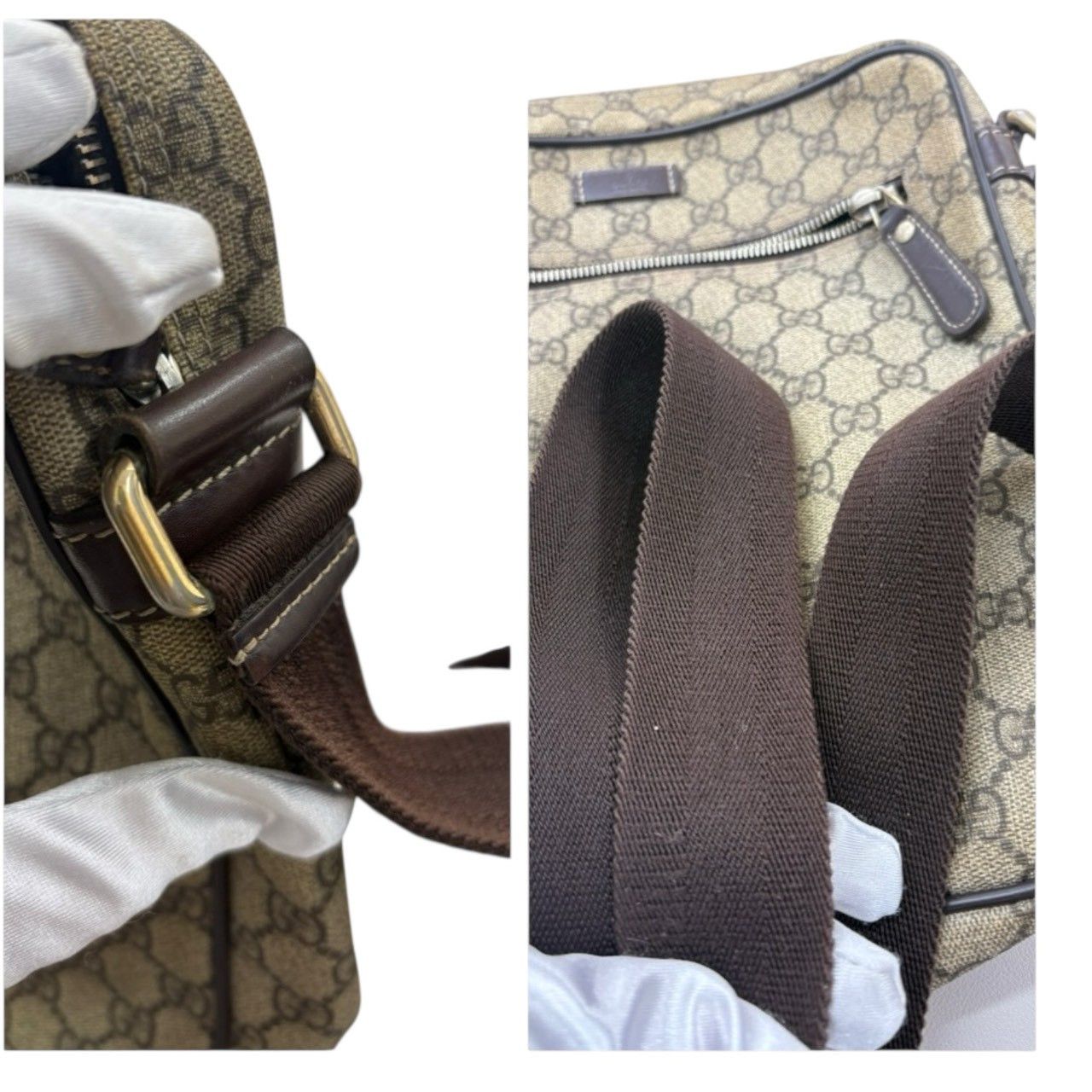 Gucci Gucci Gucci GG Supreme Canvas Shoulder Bag Textile Shoulder Bag 201448 DUTY FREE for USA Size ONE SIZE - 7 Thumbnail