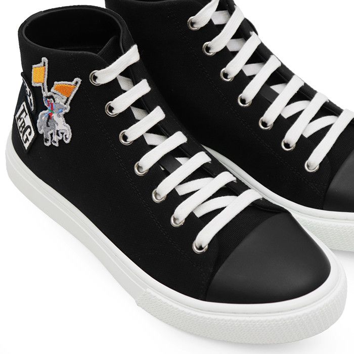 Hermes Hermes Hermes Illico Fabric Leather Sneakers Textile Shoes DUTY FREE for USA Size ONE SIZE - 17 Thumbnail