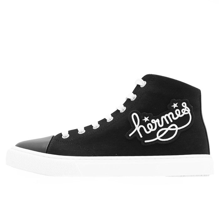 Hermes Hermes Hermes Illico Fabric Leather Sneakers Textile Shoes DUTY FREE for USA Size ONE SIZE - 3 Thumbnail