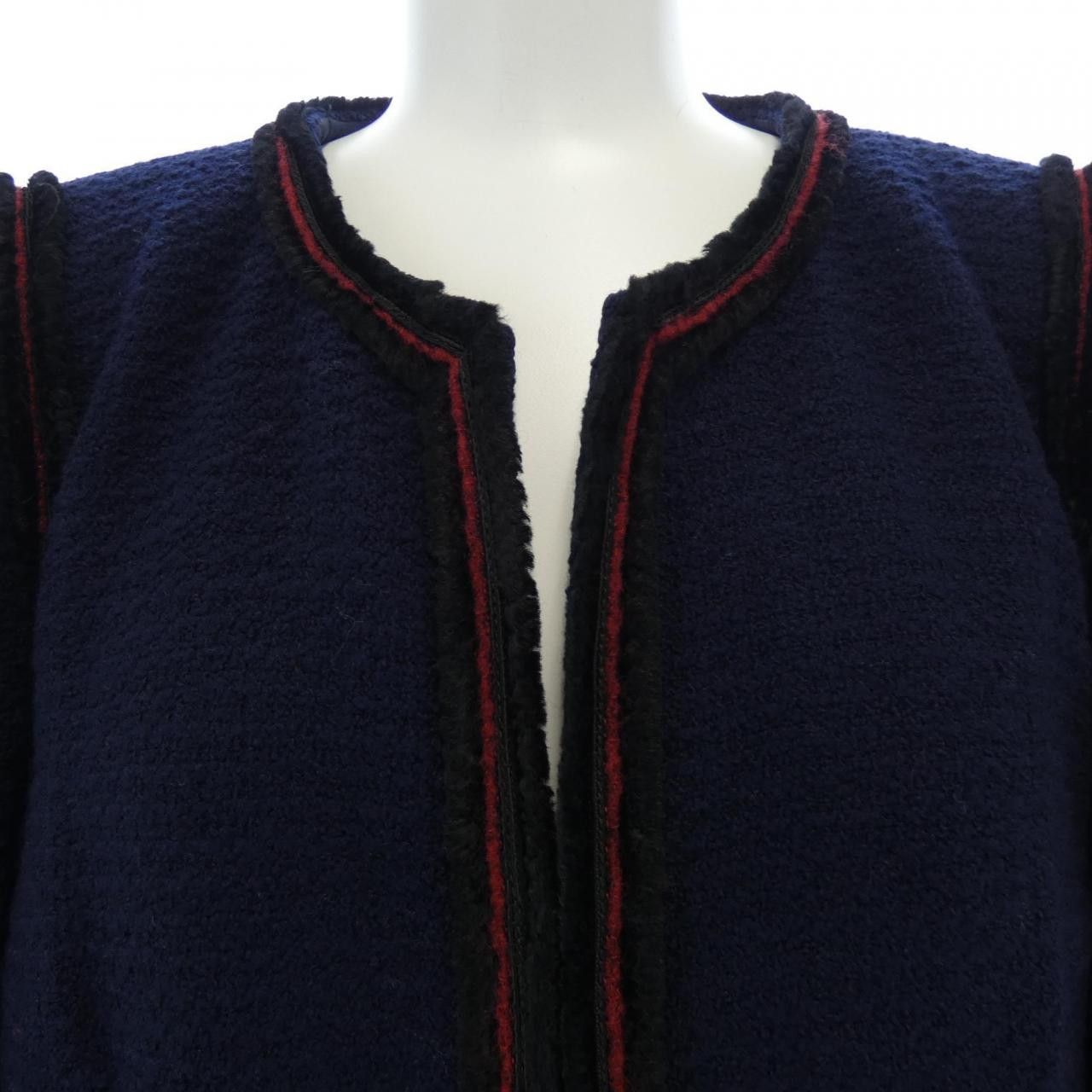 Chanel Chanel Chanel Collarless Jacket Textile Outerwear P36021V24261 DUTY FREE for USA Size ONE SIZE - 5 Thumbnail