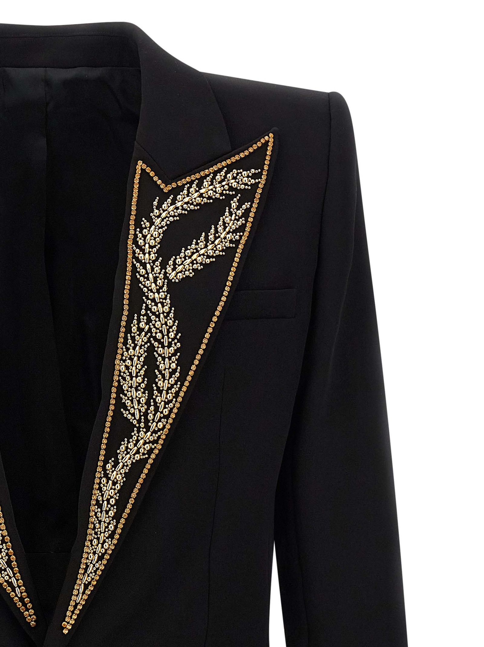 Balmain Leaf Embroidery Blazer Size 52R - 3 Thumbnail