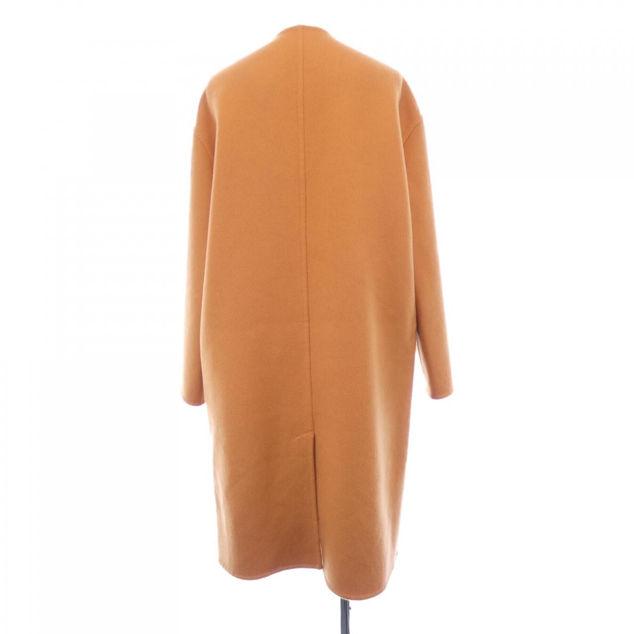 Hermes Hermes Hermes Eyelet Scrub Cashmere Coat Textile Outerwear DUTY FREE for USA Size ONE SIZE - 2 Thumbnail